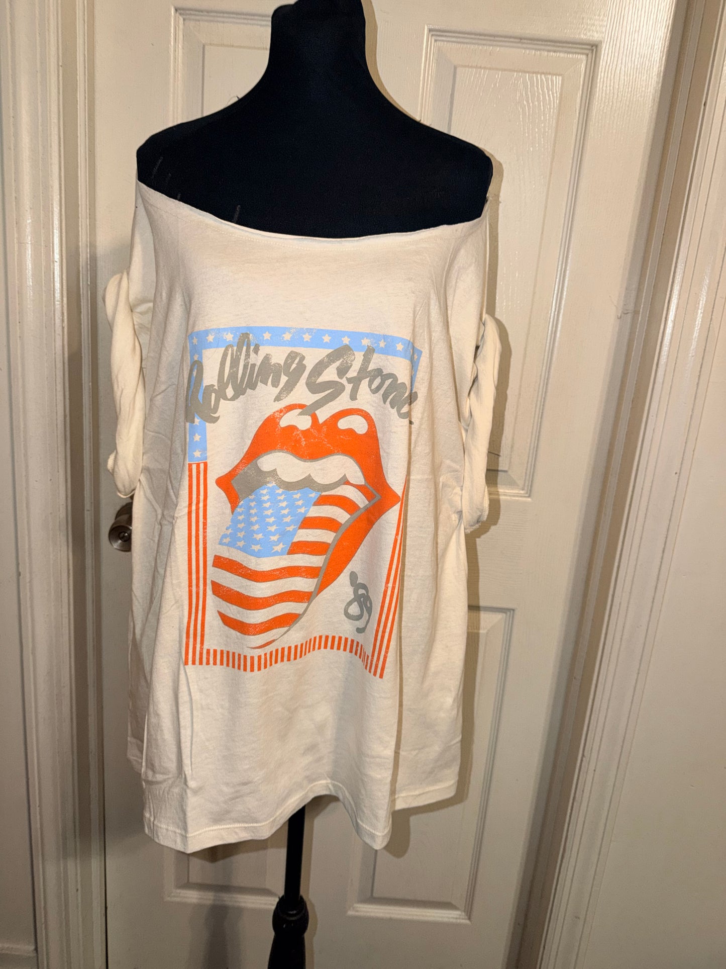 The Rolling Stones OFTS Oversized Distressed Tee