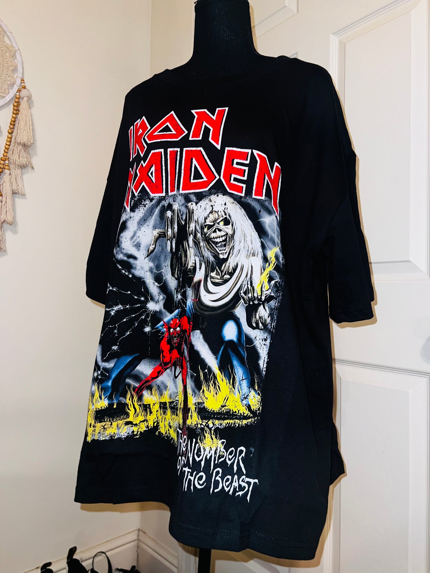 Iron Maiden Oversized Distressed Tee