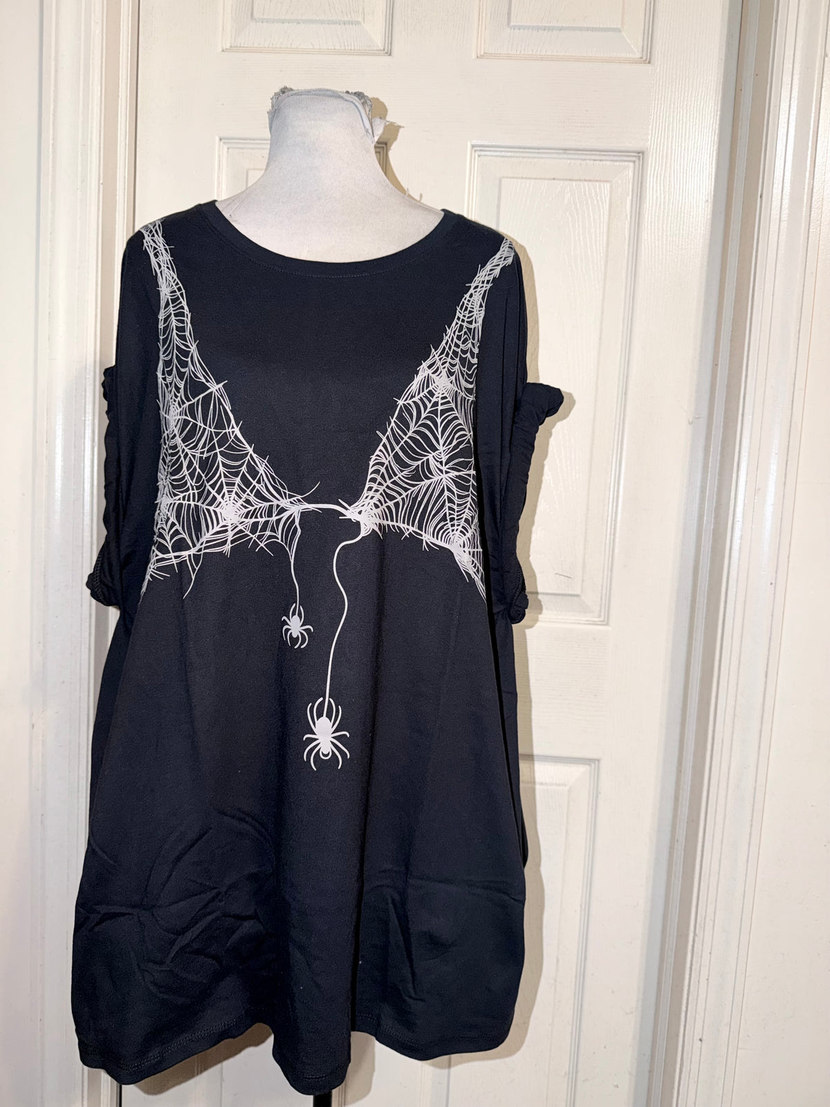 Halloween Spiderweb Oversized Tee
