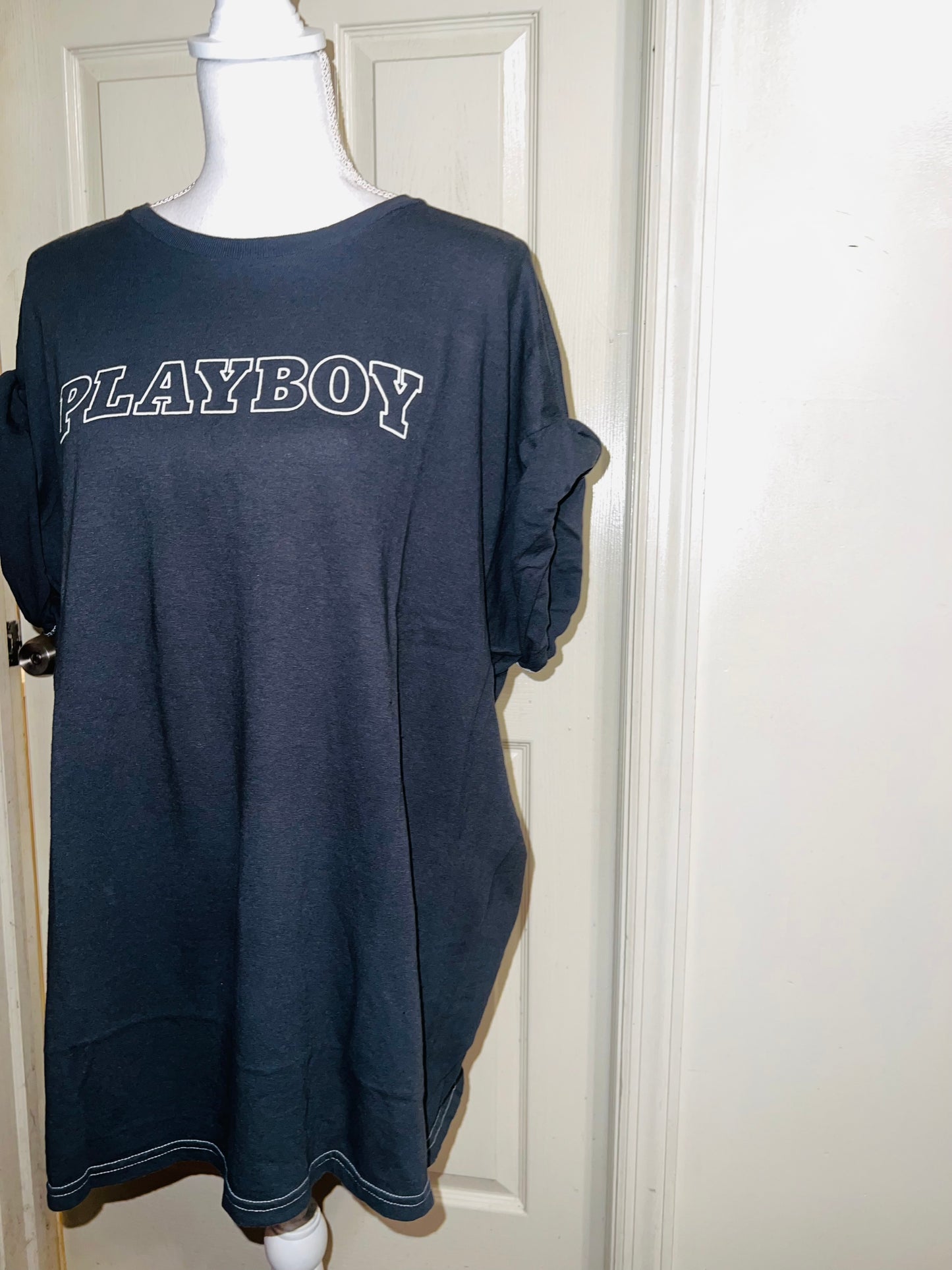 Playboy Skateboard Double Sided Distressed Tee