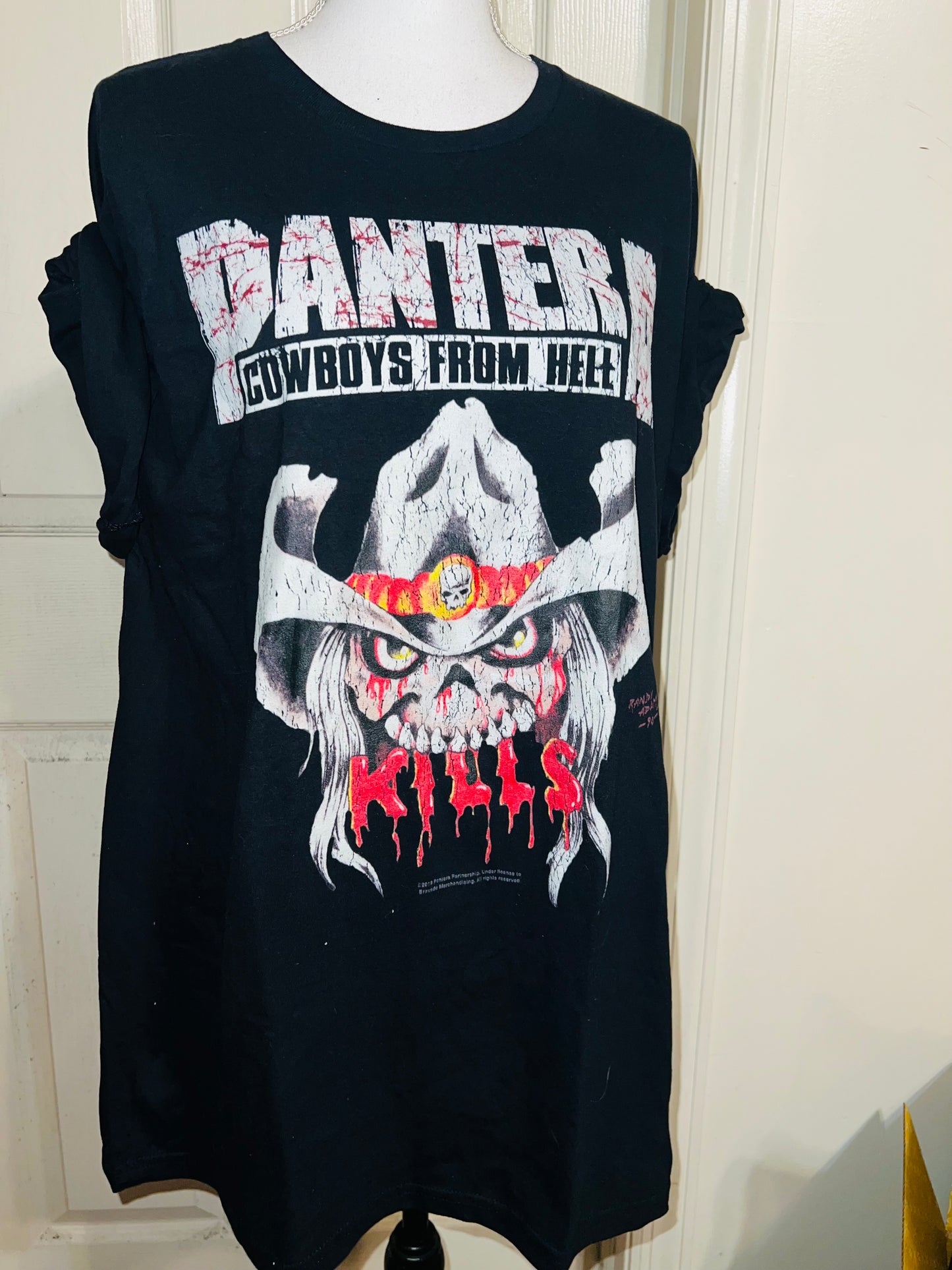 Pantera Oversized Distressed T-Shirt