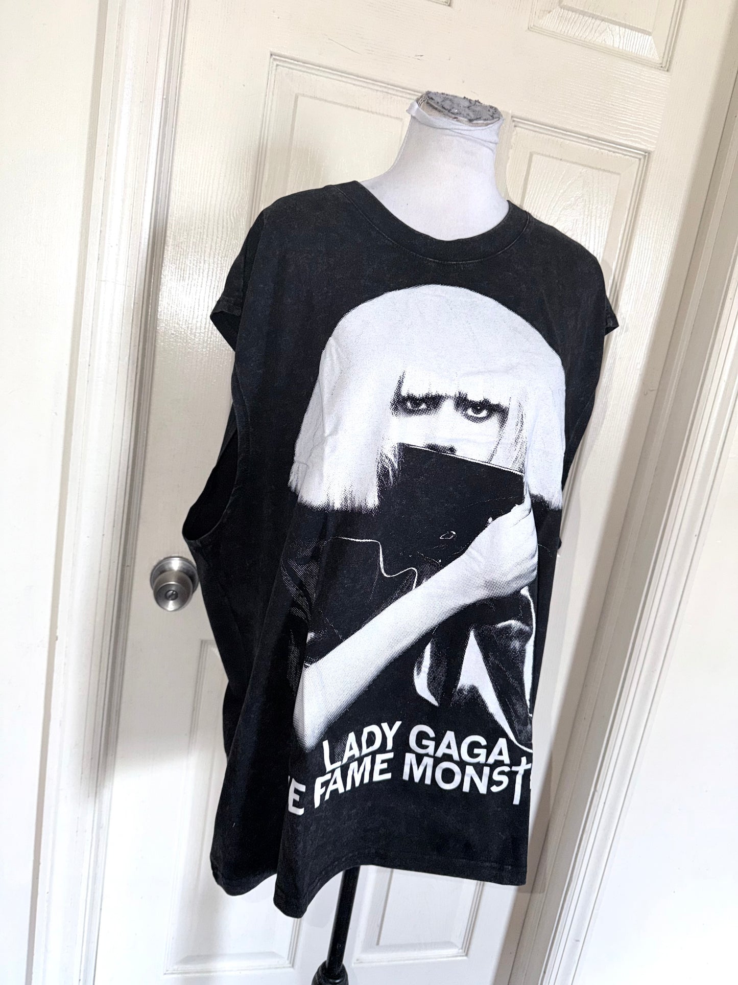 Lady Gaga Oversized Distressed Tank