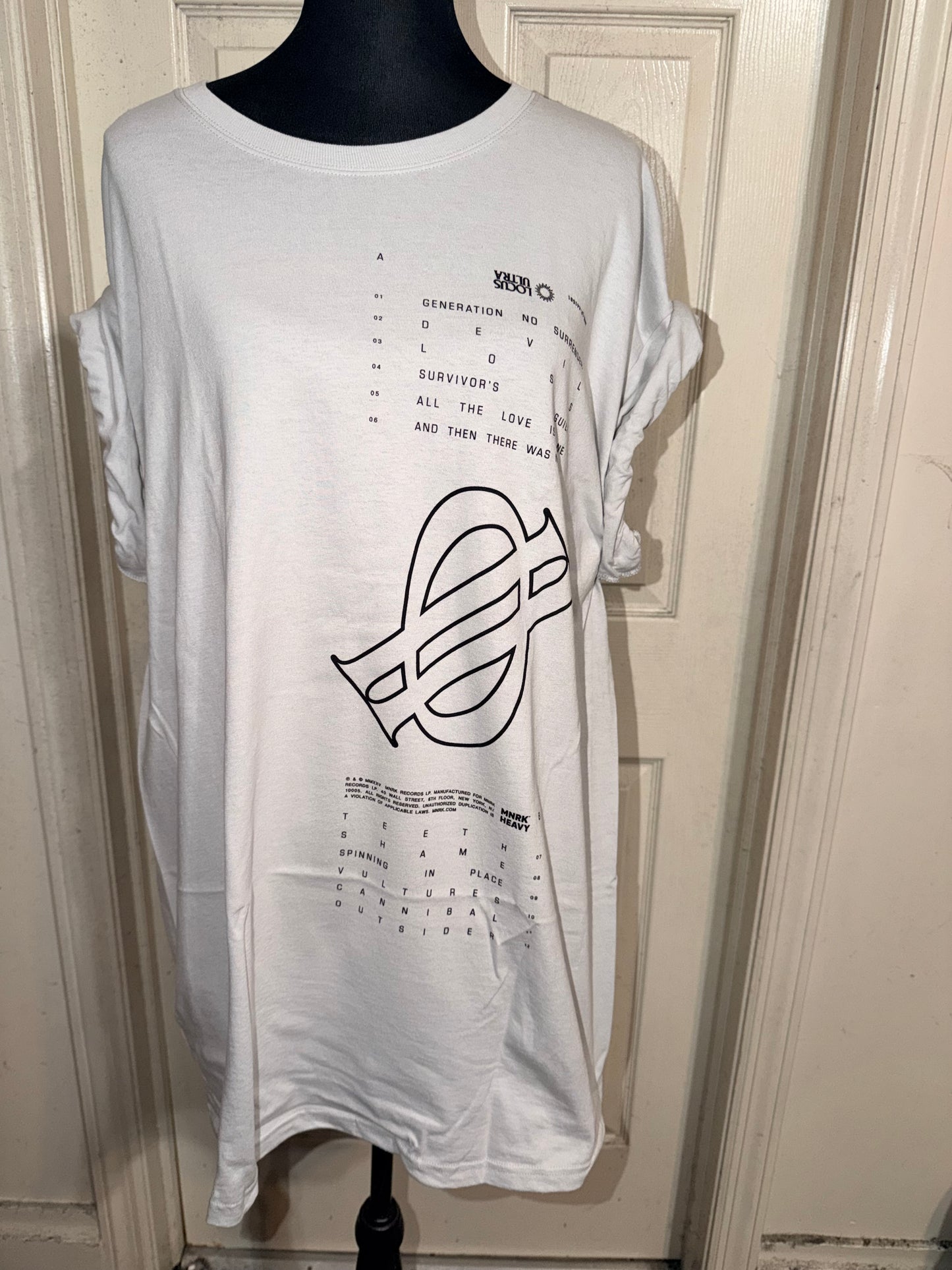 Underoath Double Sided Oversized Distressed Tee