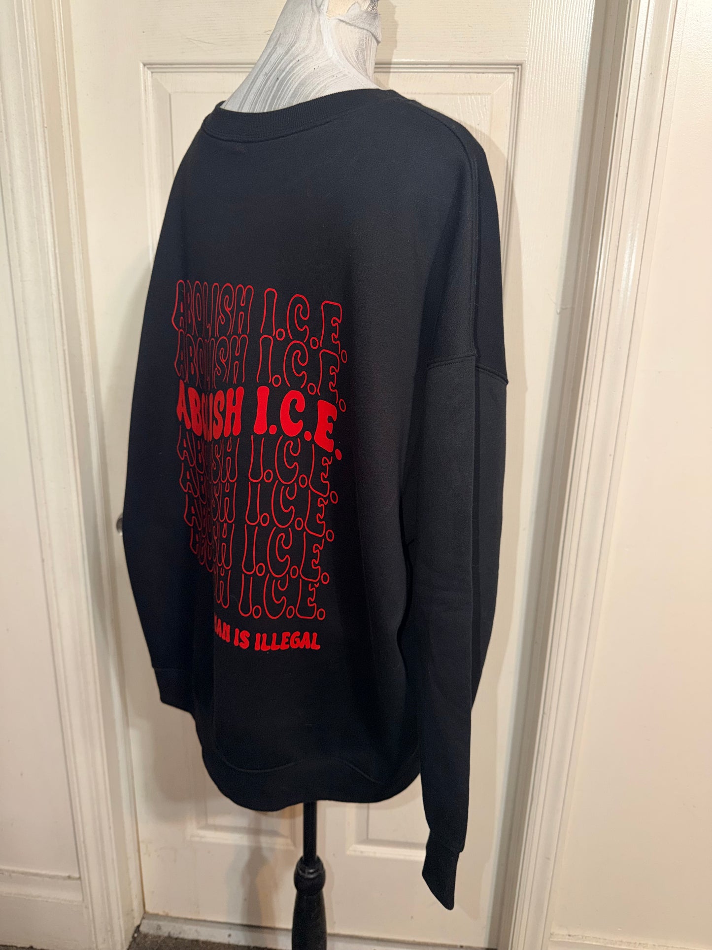 Abolish ICE Double Sided Oversized Tee or Sweatshirt