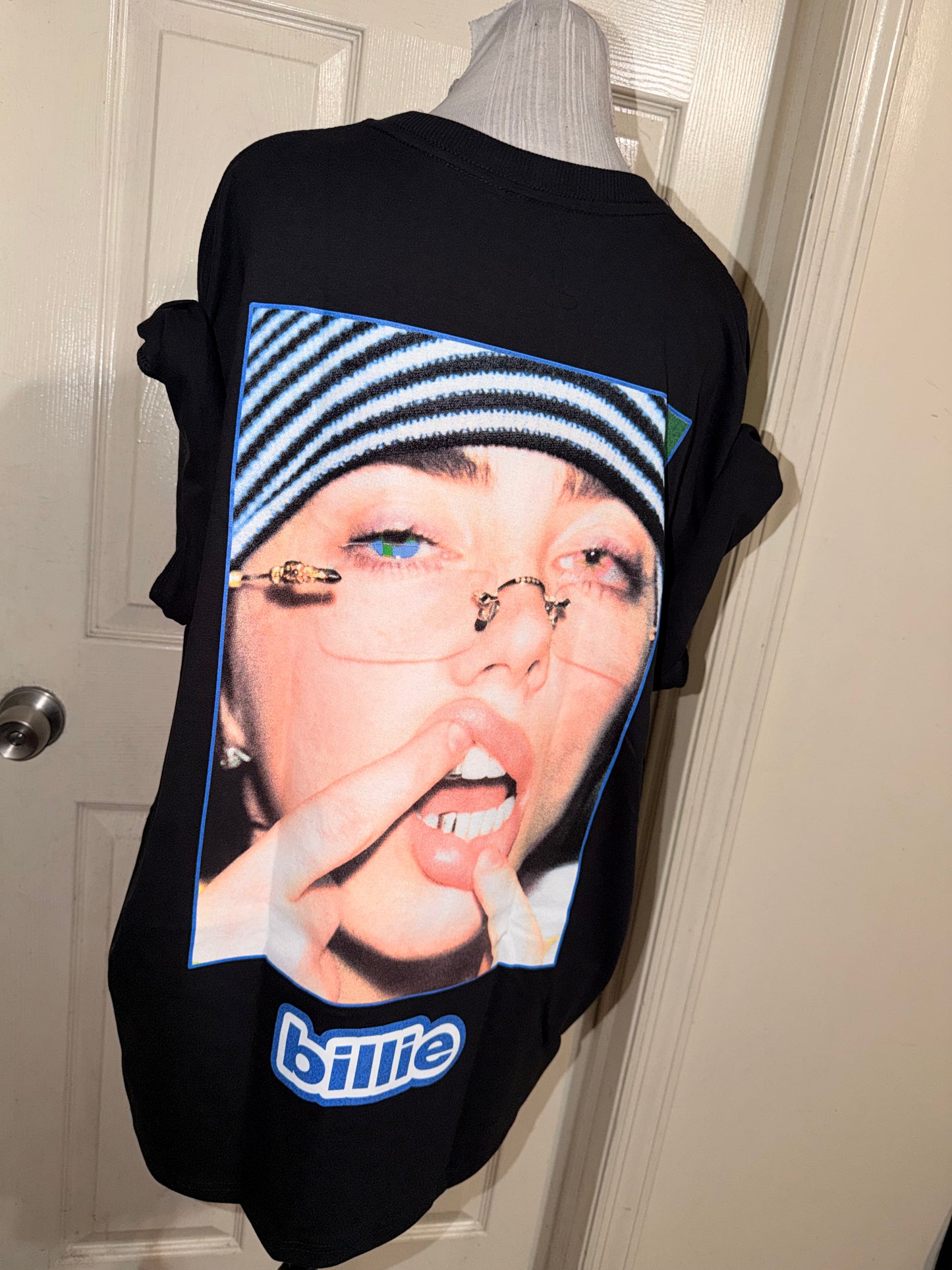 Billie Eilish Double Sided Oversized Distressed Tee