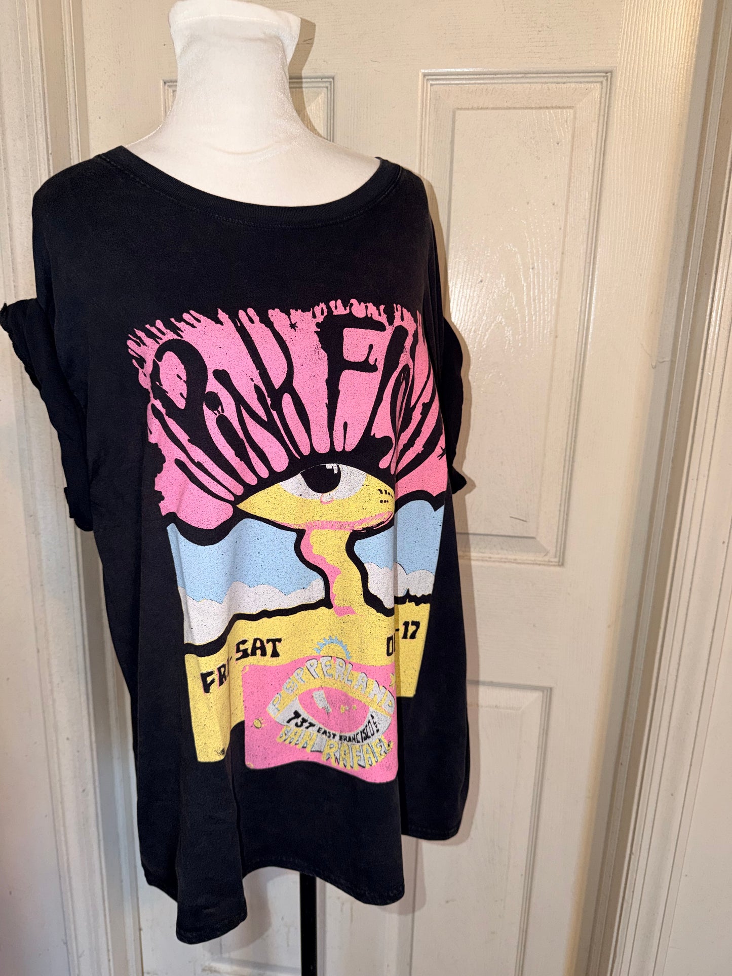 Pink Floyd Oversized Distressed Tee