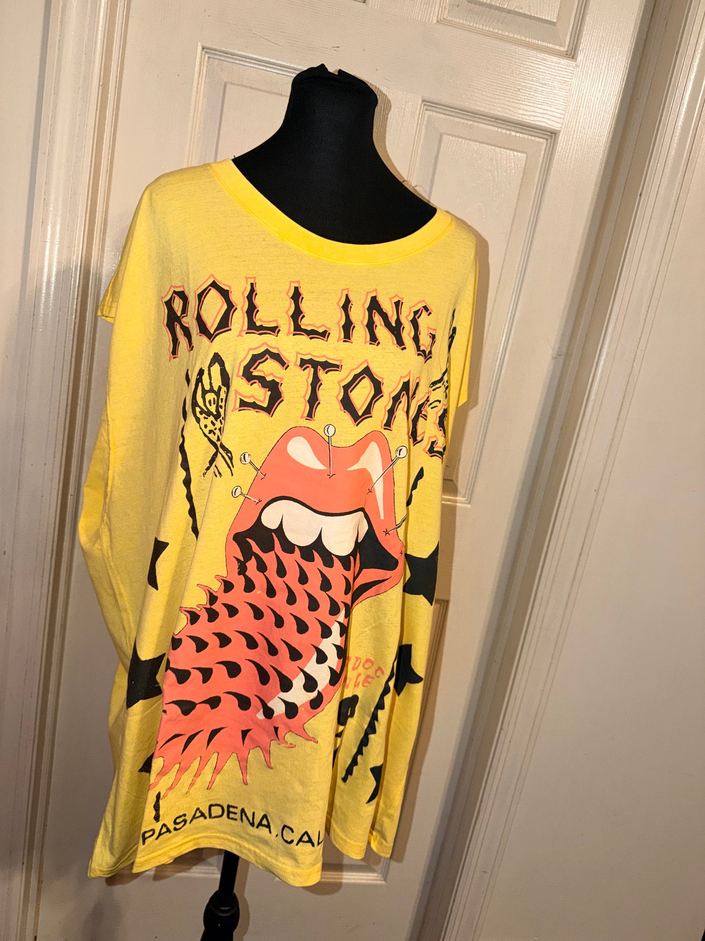 The Rolling Stones Oversized Distressed Tank