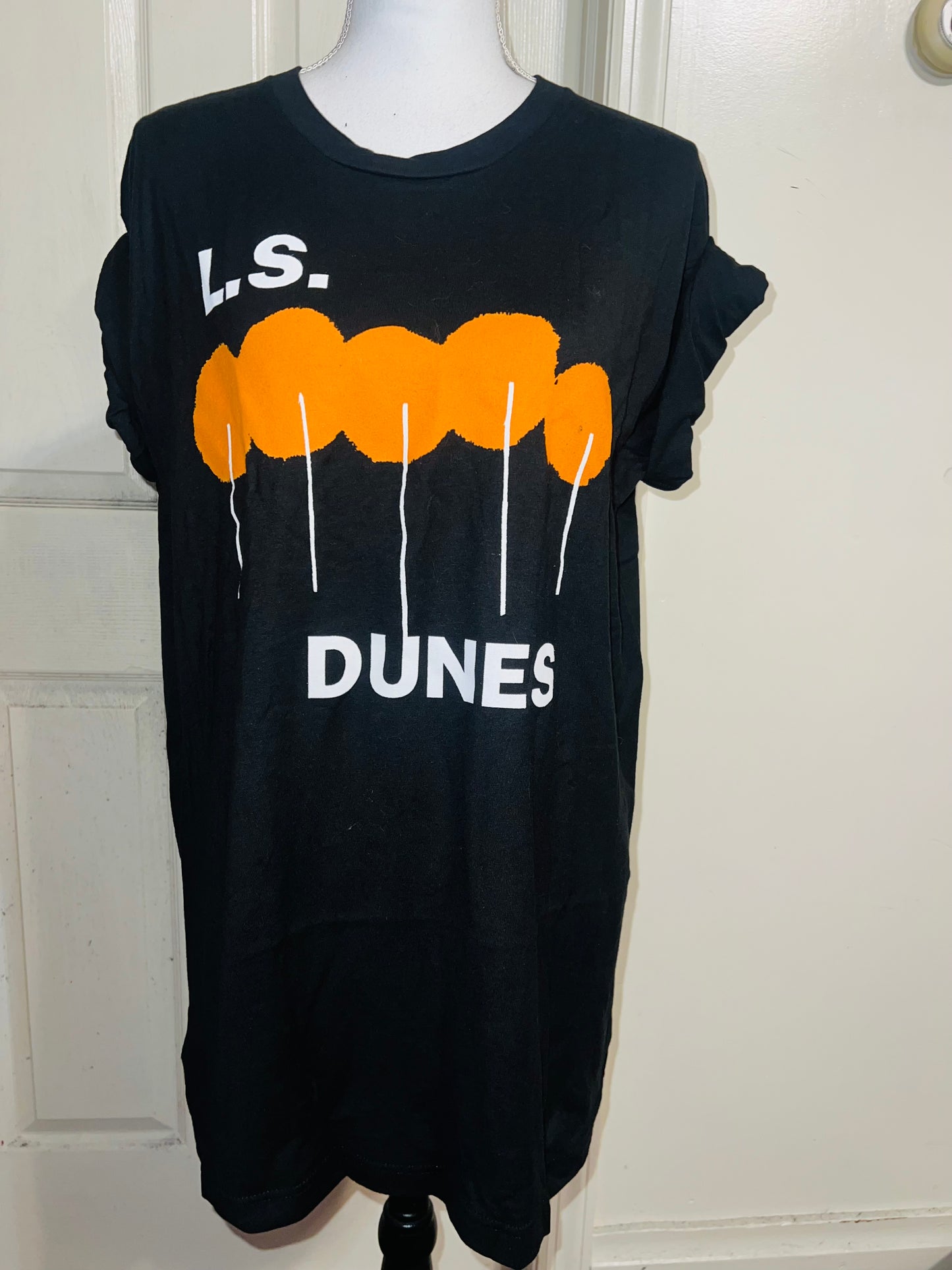 L.S. Dunes Oversized Distressed Tee