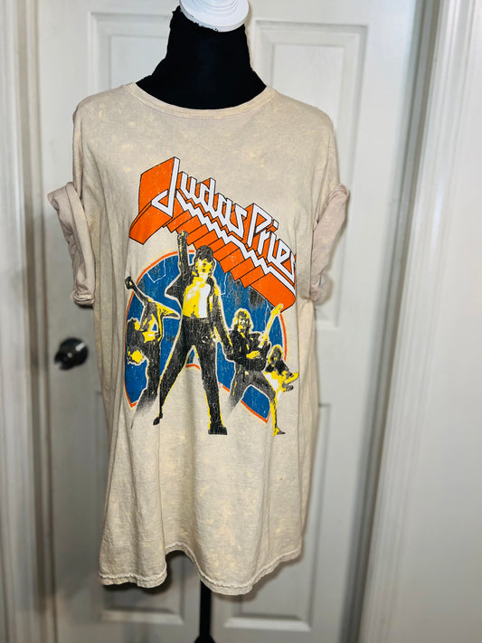 Judas Priest Oversized Distressed Tee