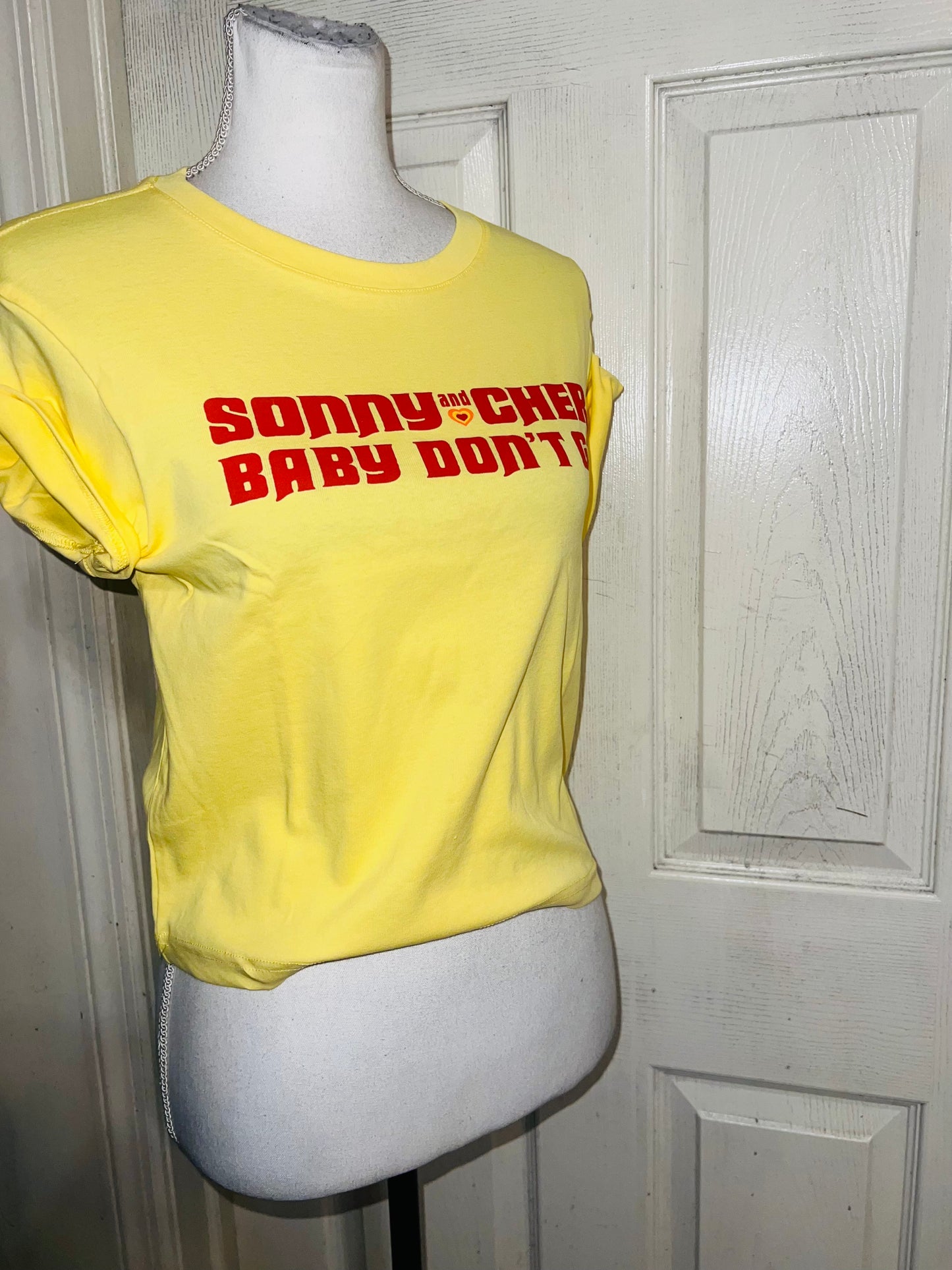 Sony & Cher Distressed Baby Tee