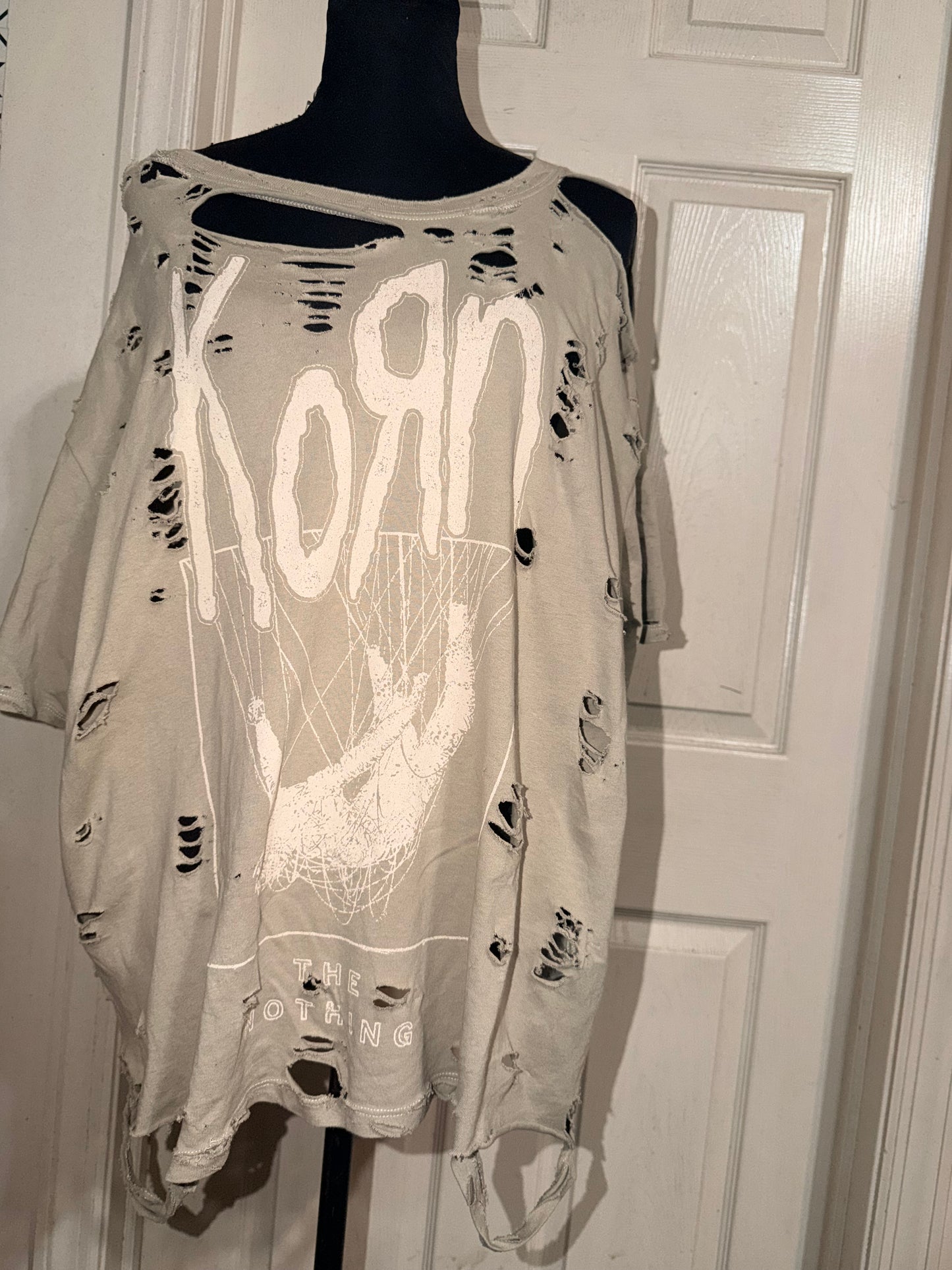 Korn Oversized Distressed Tee