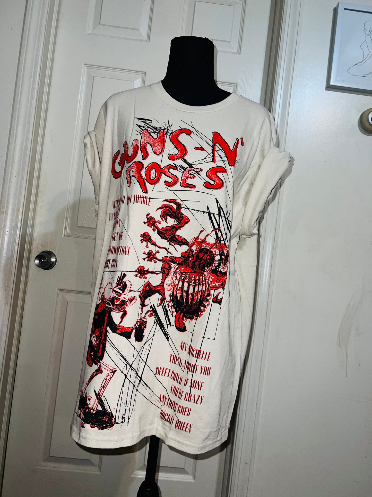 Guns n’ Roses Oversized Distressed Tee