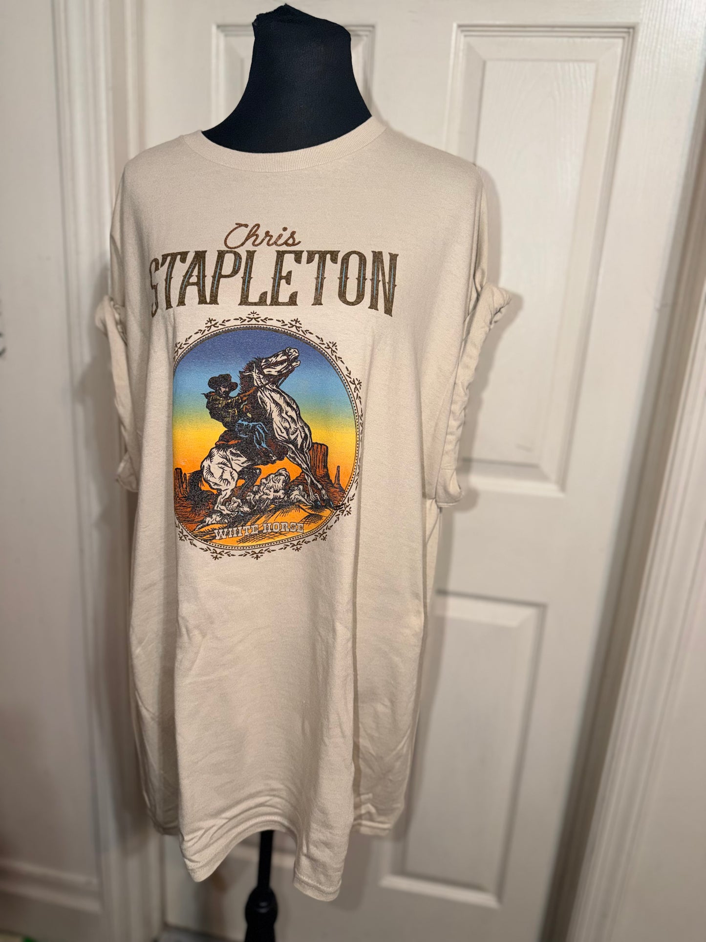 Chris Stapleton Oversized Distressed Tee