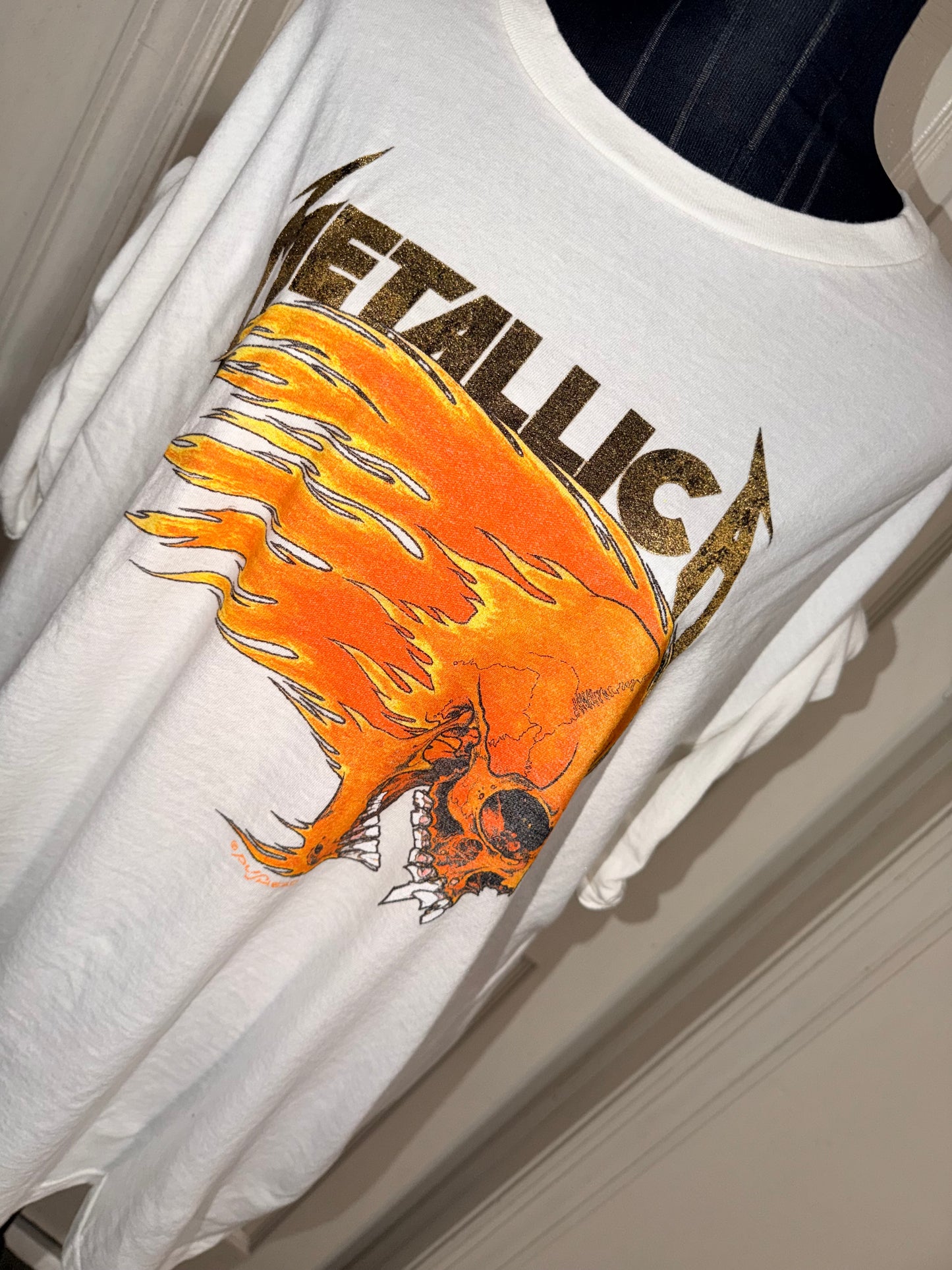 Metallica Double Sided Oversized Distressed Tee