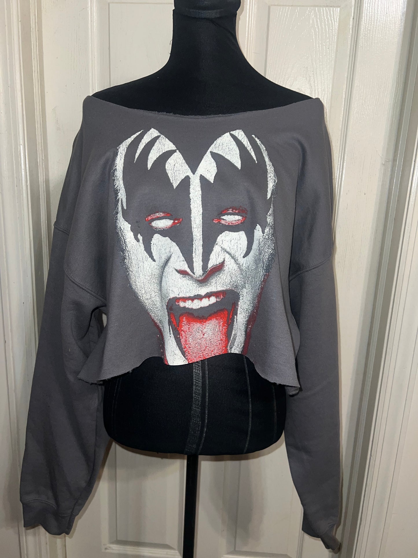 Gene Simmons/Kiss Oversized OFTS Cropped Sweatshirt