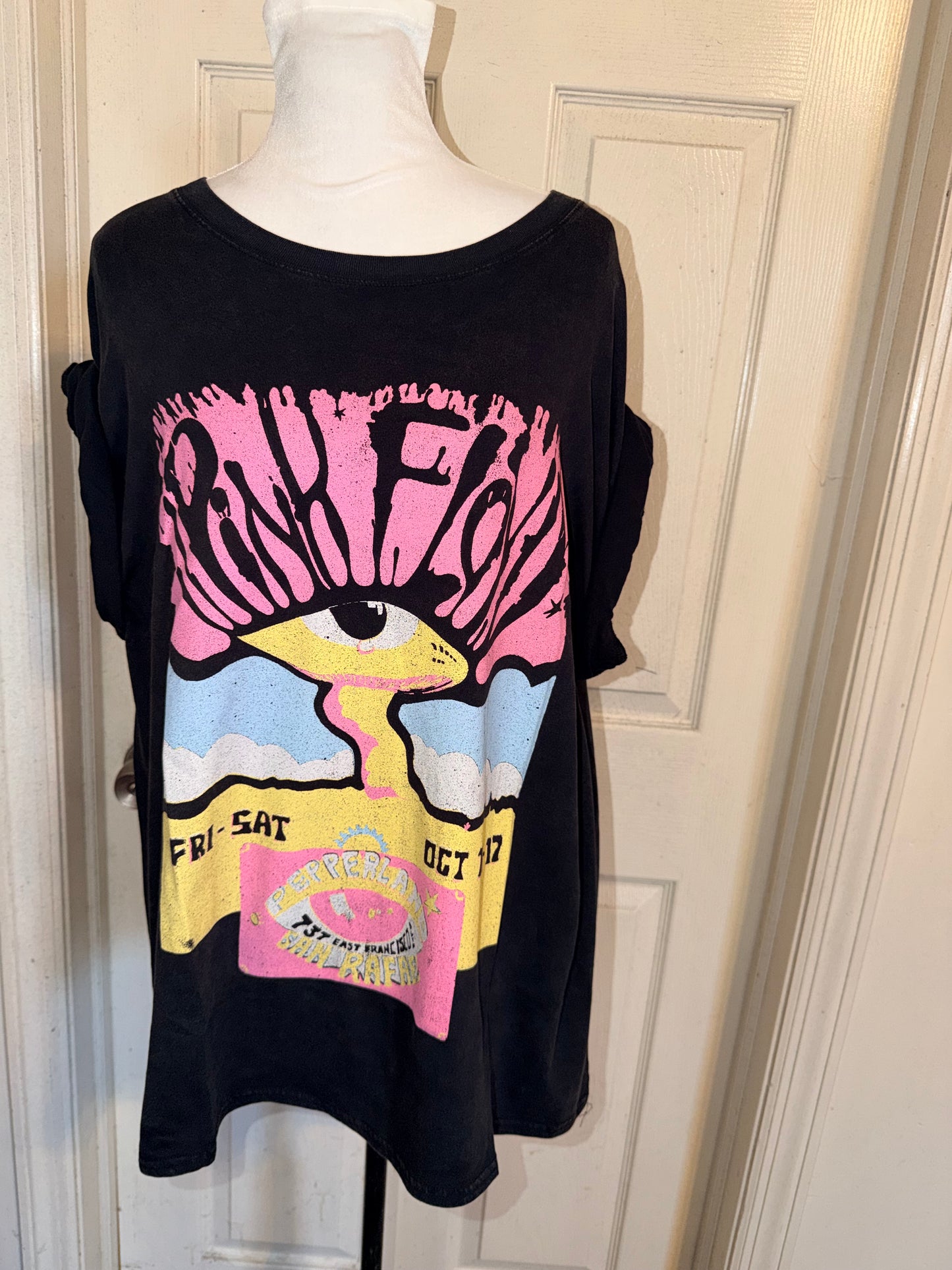 Pink Floyd Oversized Distressed Tee