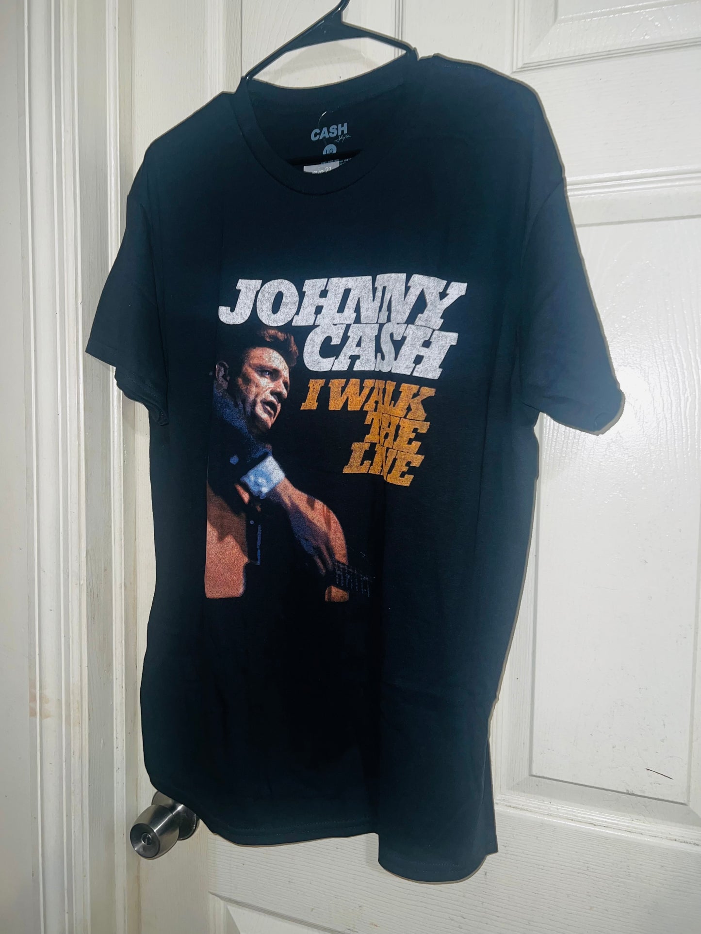 Johnny Cash Walk the Line Oversized Tee