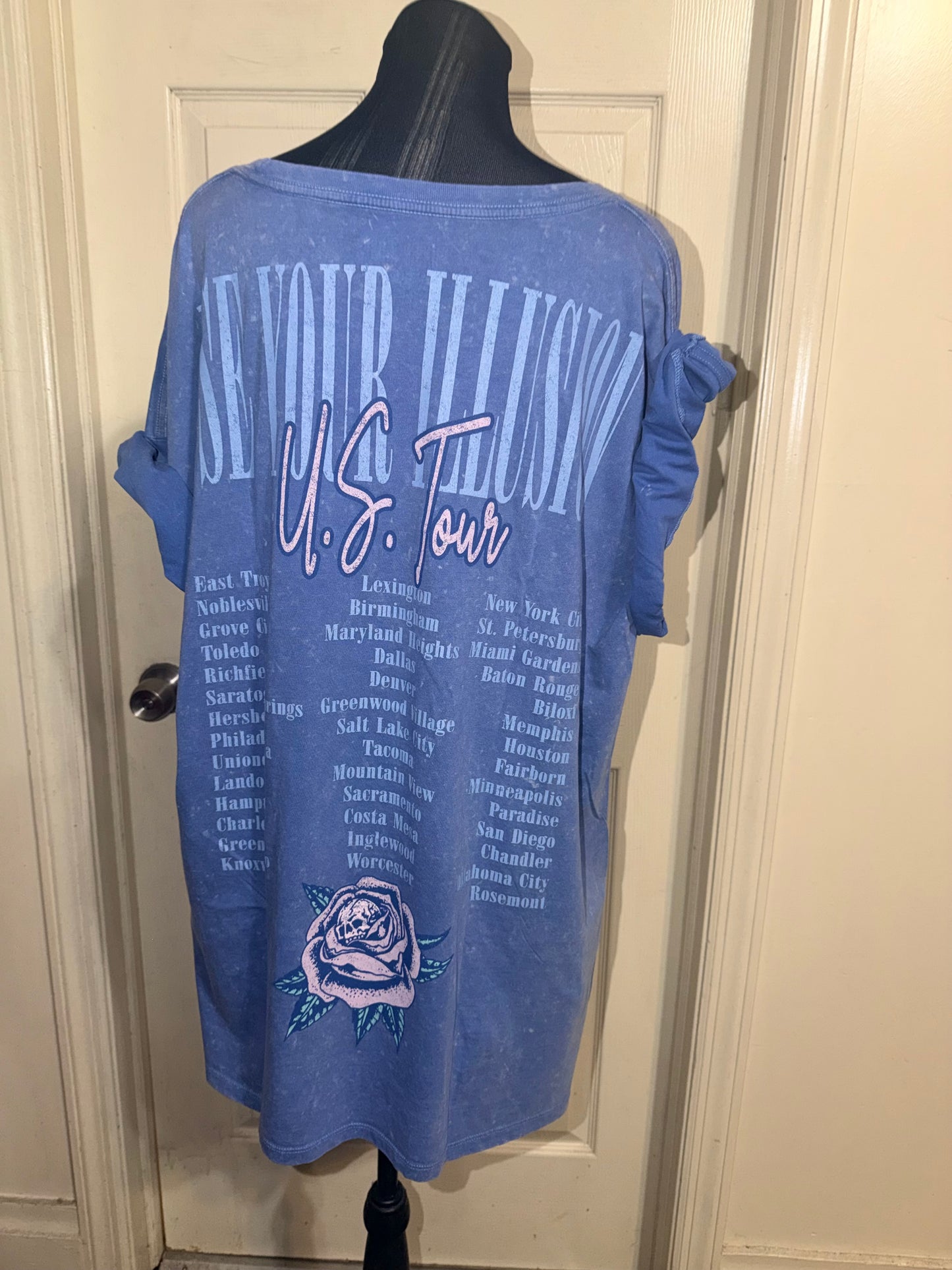 Guns N’ Roses Double Sided Oversized Distressed Tee