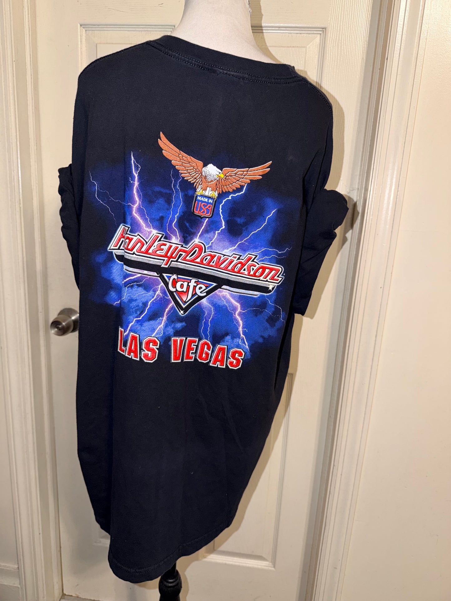 Harley Davidson Vintage Double Sided Oversized Tee
