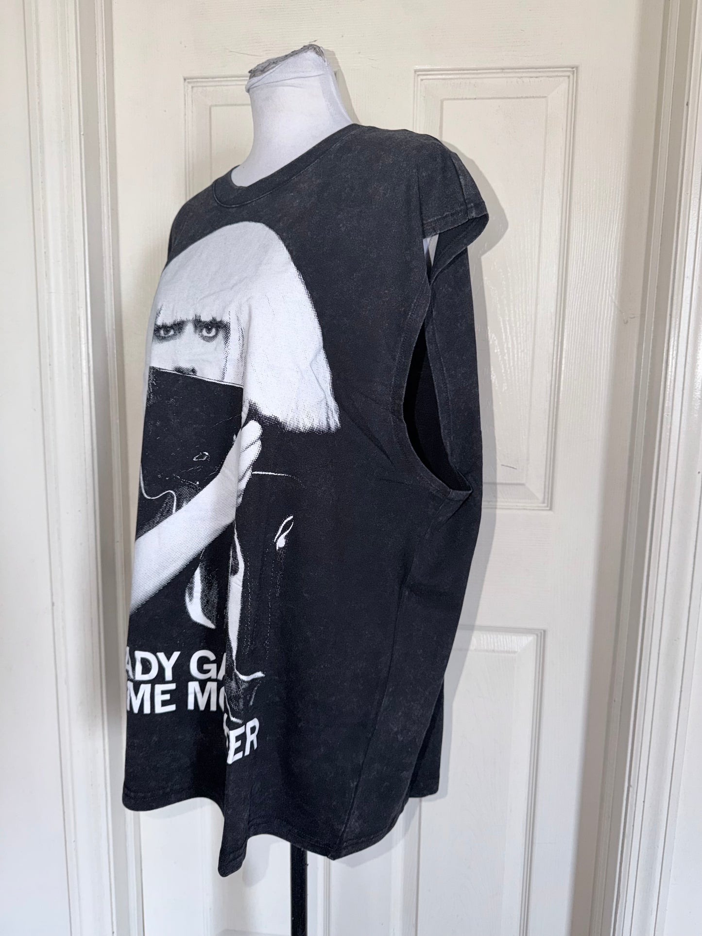 Lady Gaga Oversized Distressed Tank