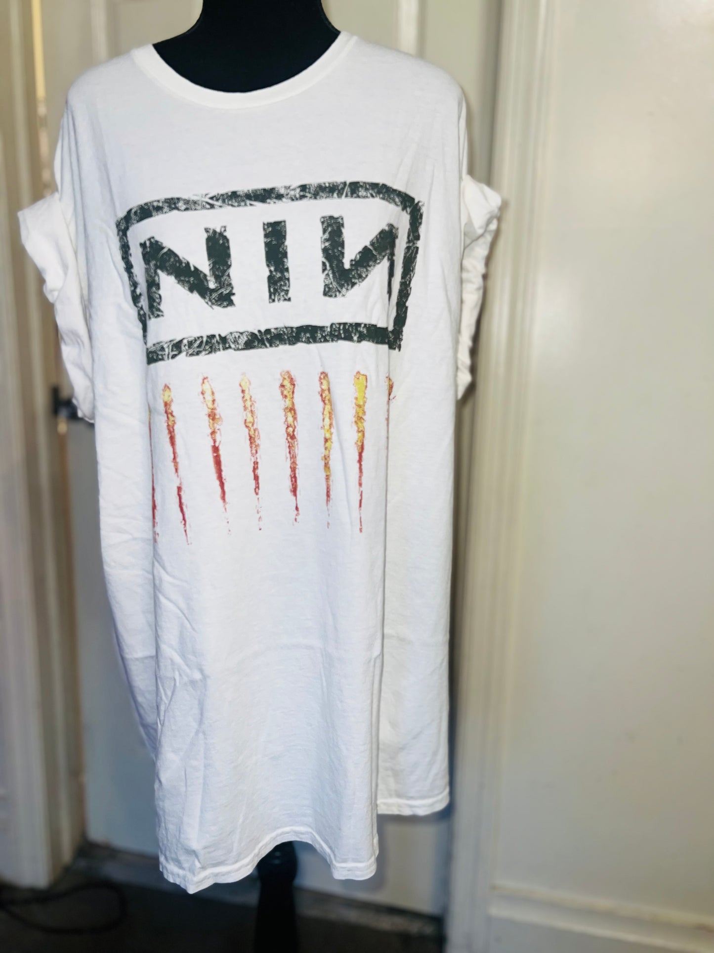 Nine Inch Nails Oversized Distressed Tee