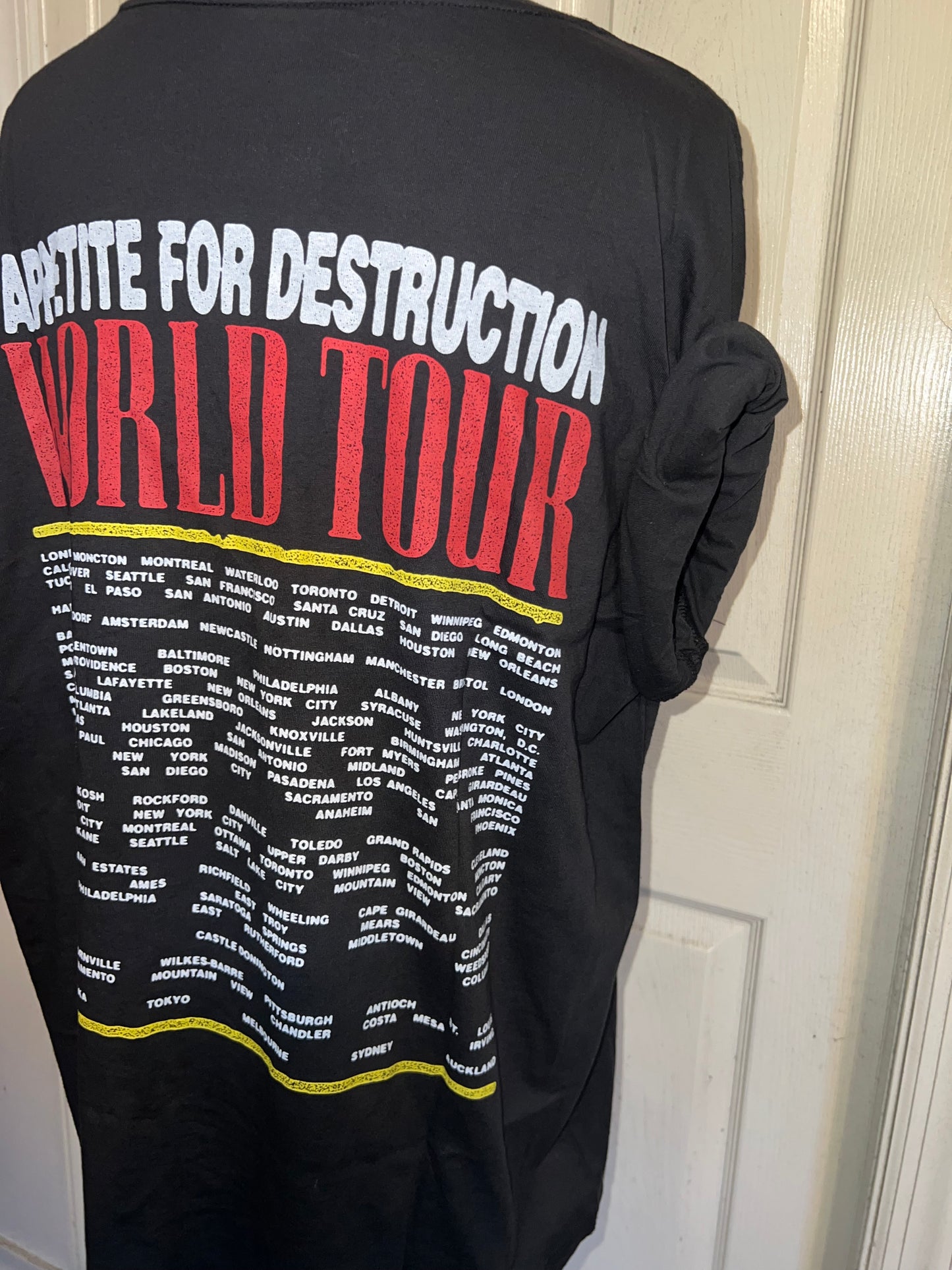 Guns N’ Roses Double Sided Oversized Distressed Tee