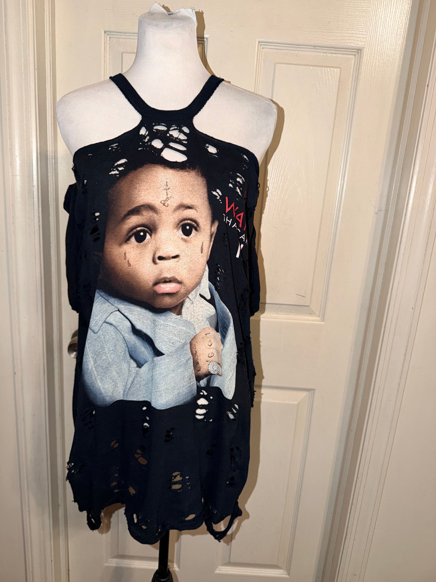 Lil Wayne Oversized Distressed Tee