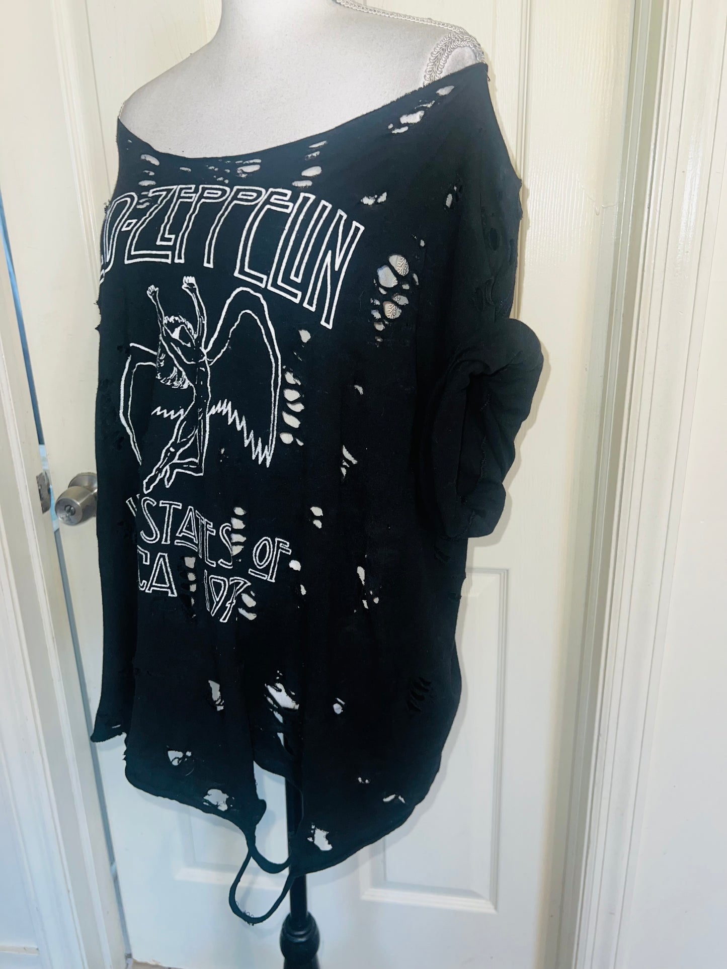 Led Zeppelin OFTS Oversized Distressed Tee (as is)