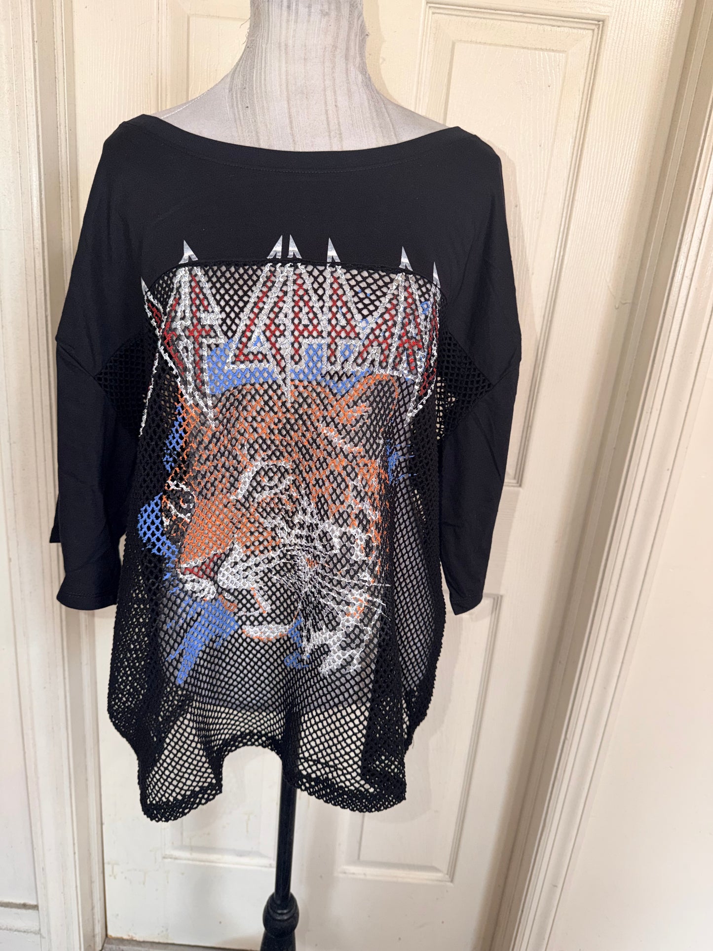 Def Leppard Oversized Jersey Tee