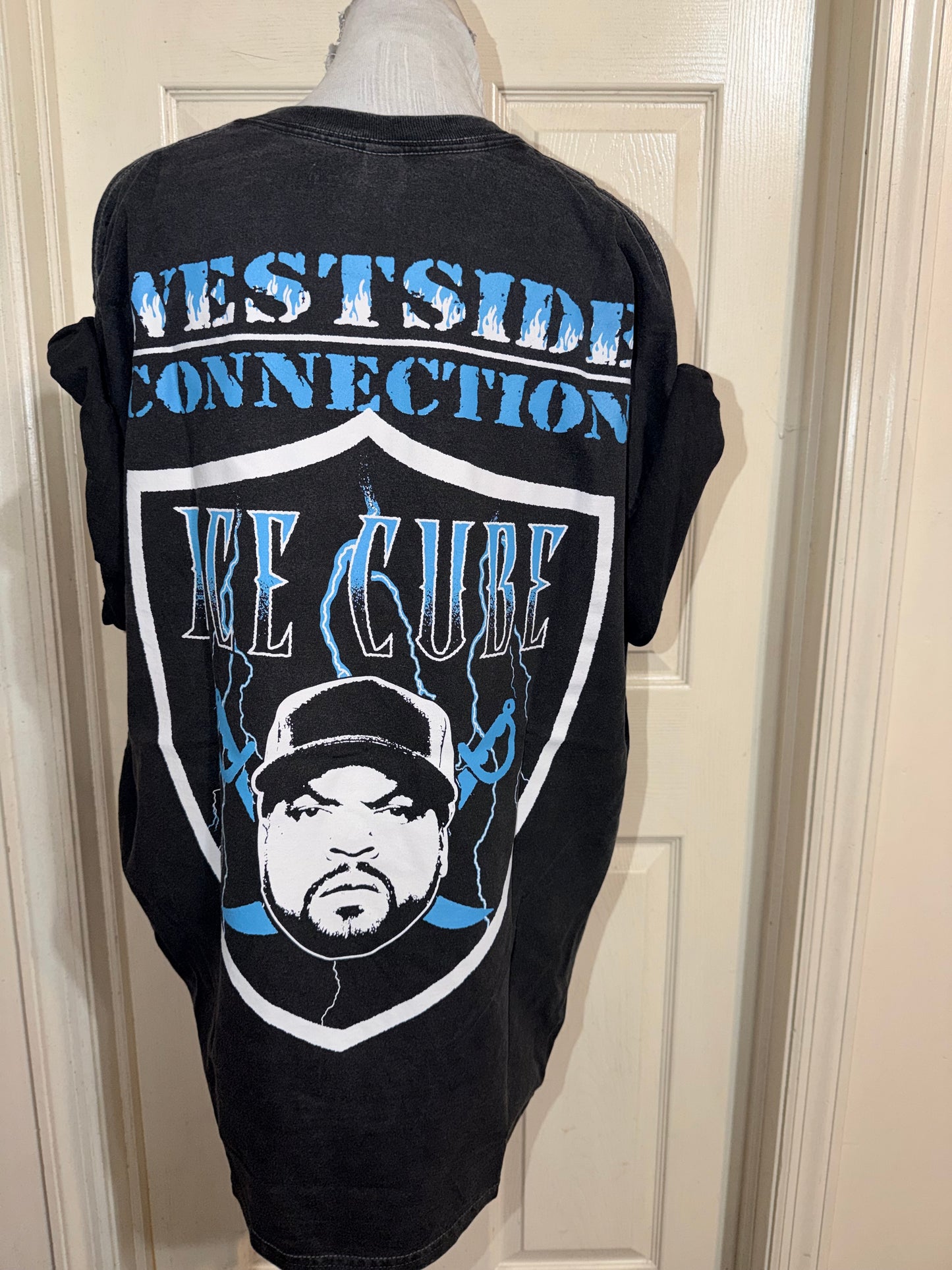 Ice Cube Double Sided Oversized Distressed Tee