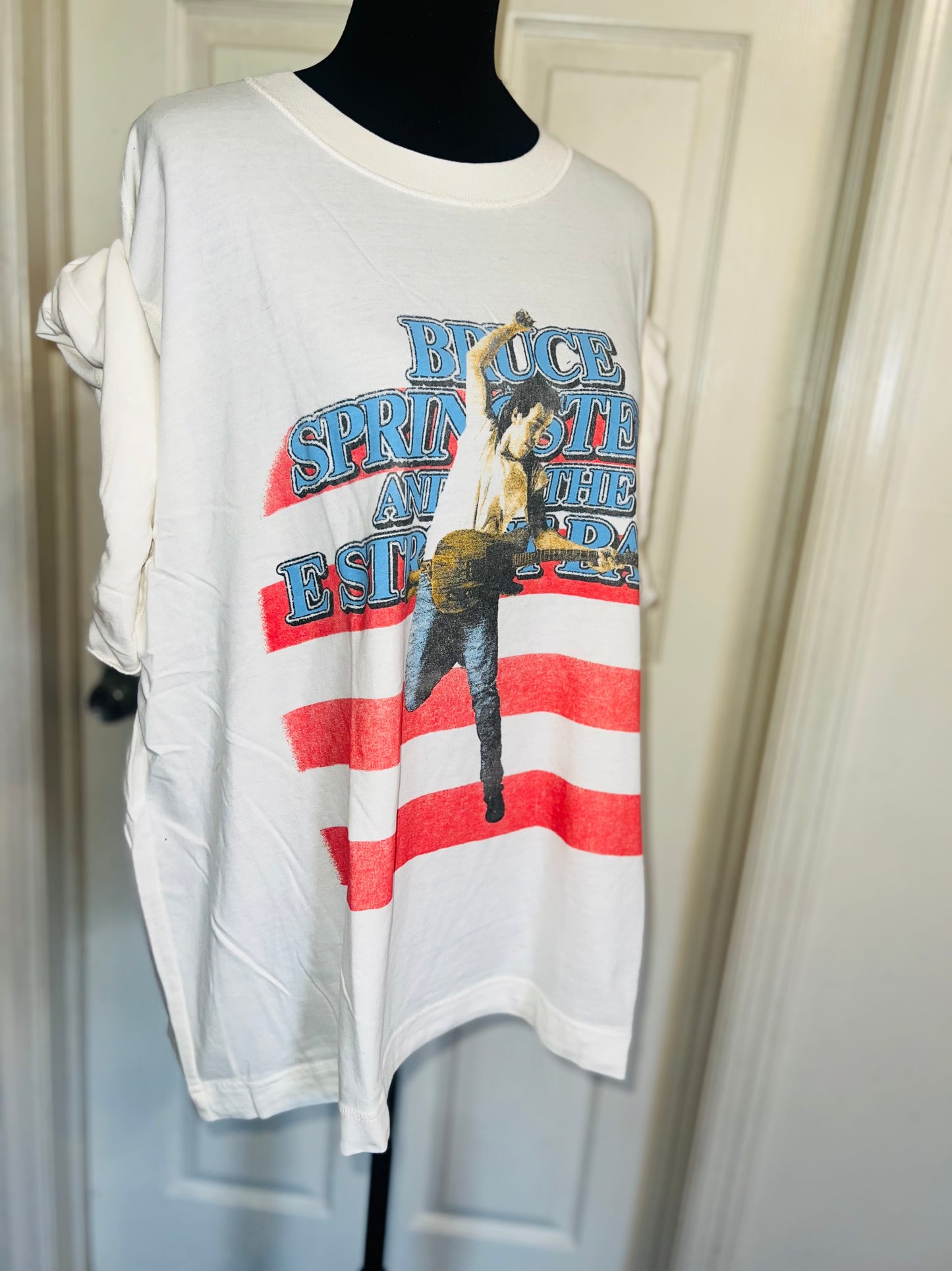 Bruce Springsteen and the Street Band Double Sided Oversized Distressed Tee