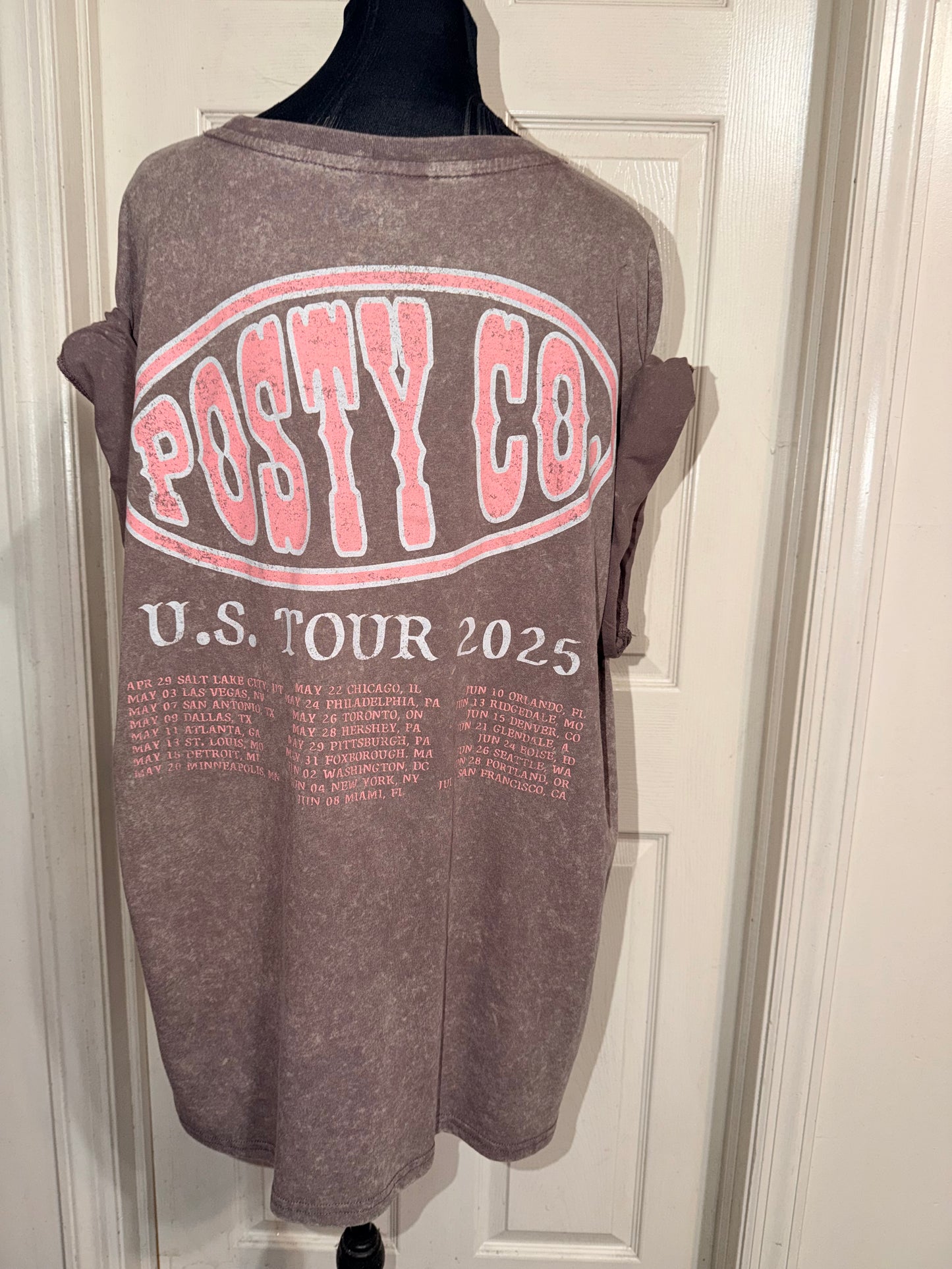 Post Malone Double Sided Oversized Distressed Tee