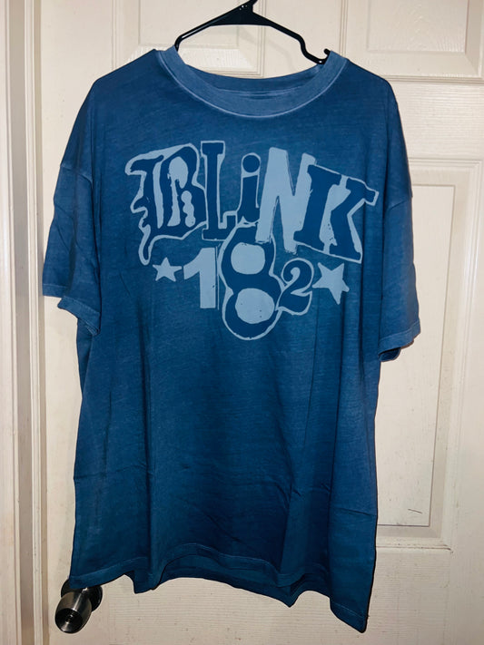 Blink 182 Oversized Distressed Tee
