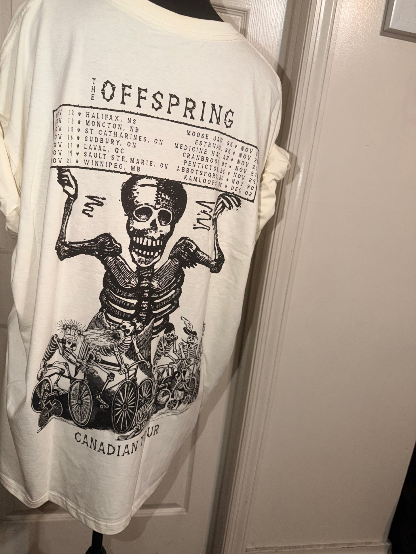 The Offspring Double Sided Oversized Distressed Tee