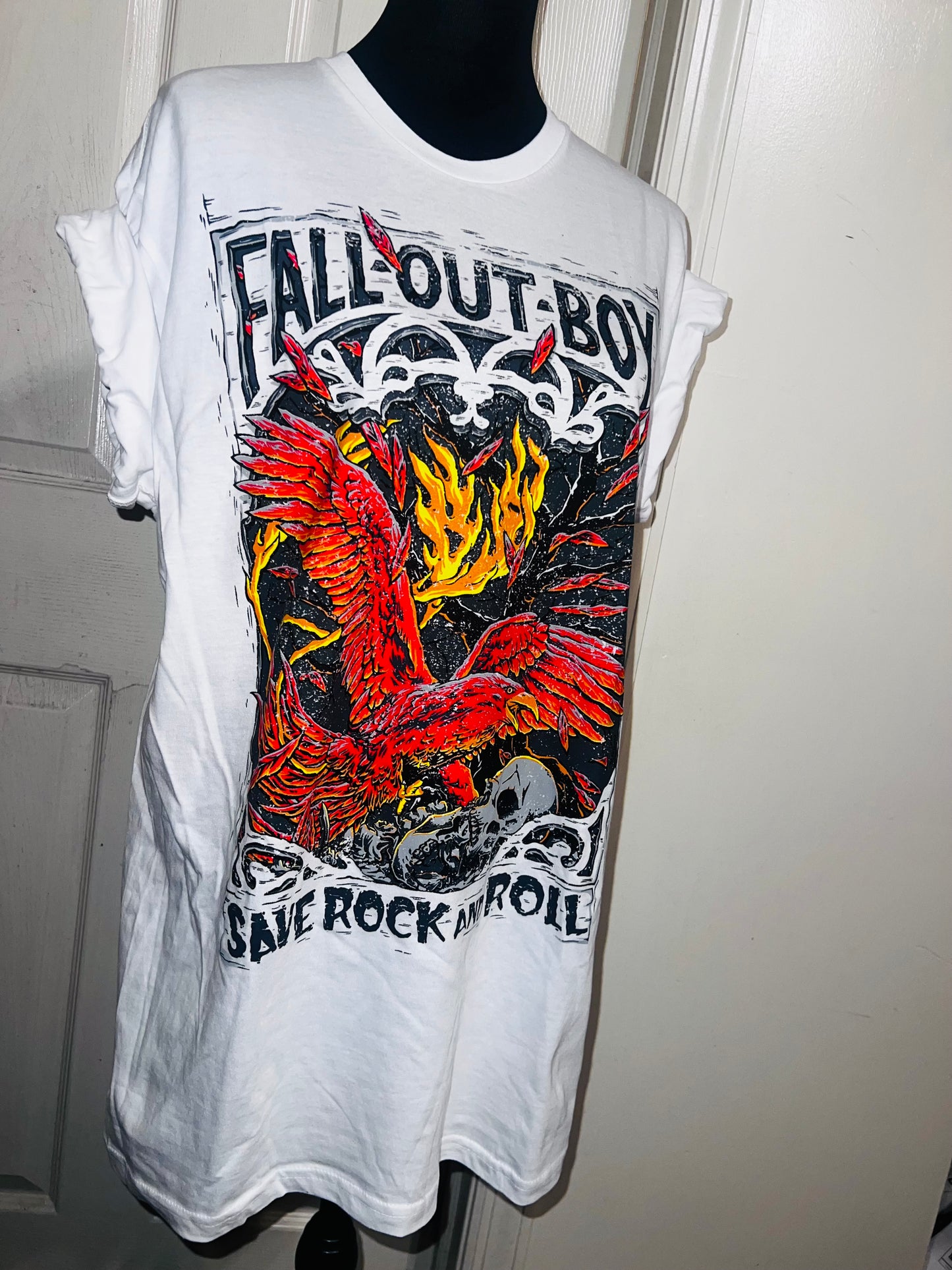 Fall Out Boy Oversized Distressed Tee