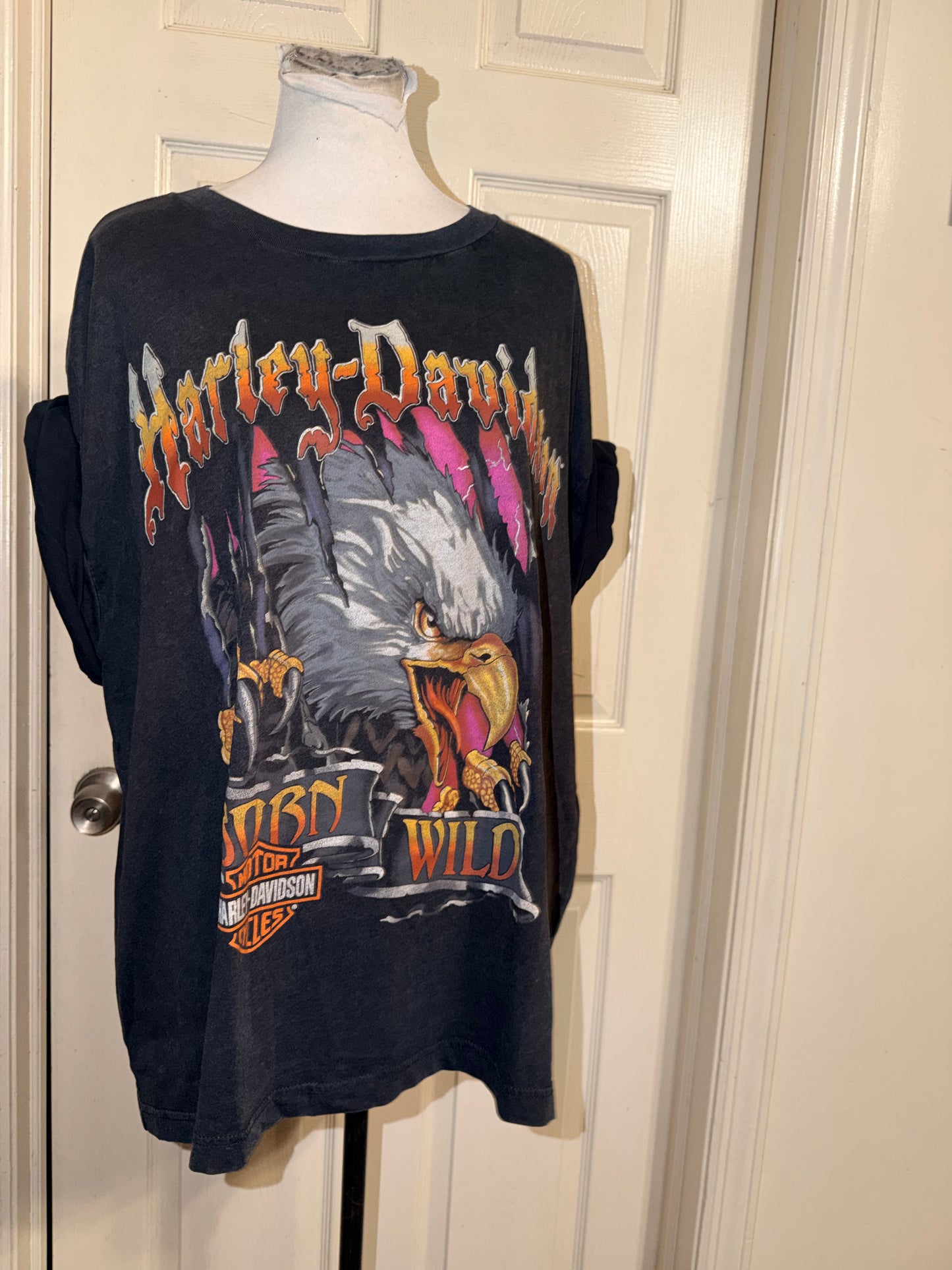 Harley Davidson Oversized Distressed Tee