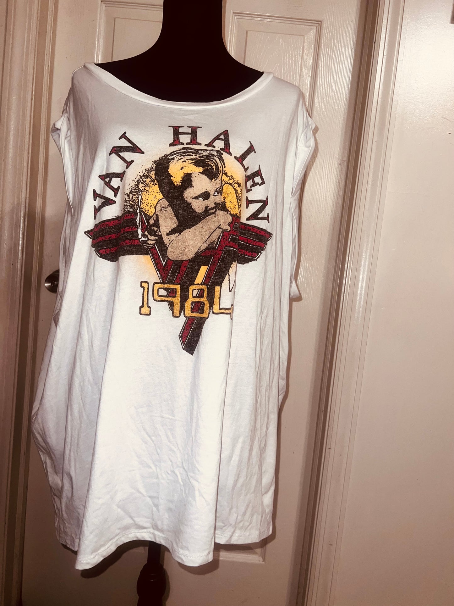 Van Halen Oversized Distressed Tee