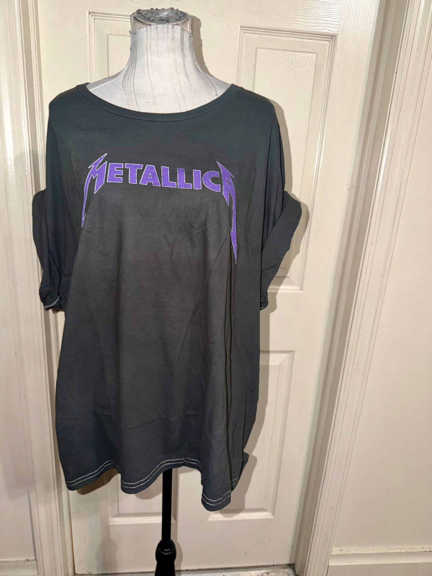 Metallica Double Sided Oversized Distressed Tee