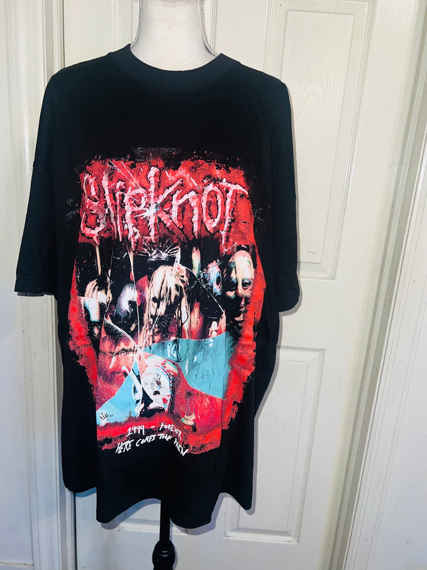 Slipknot Double Sided Oversized Distressed Tee