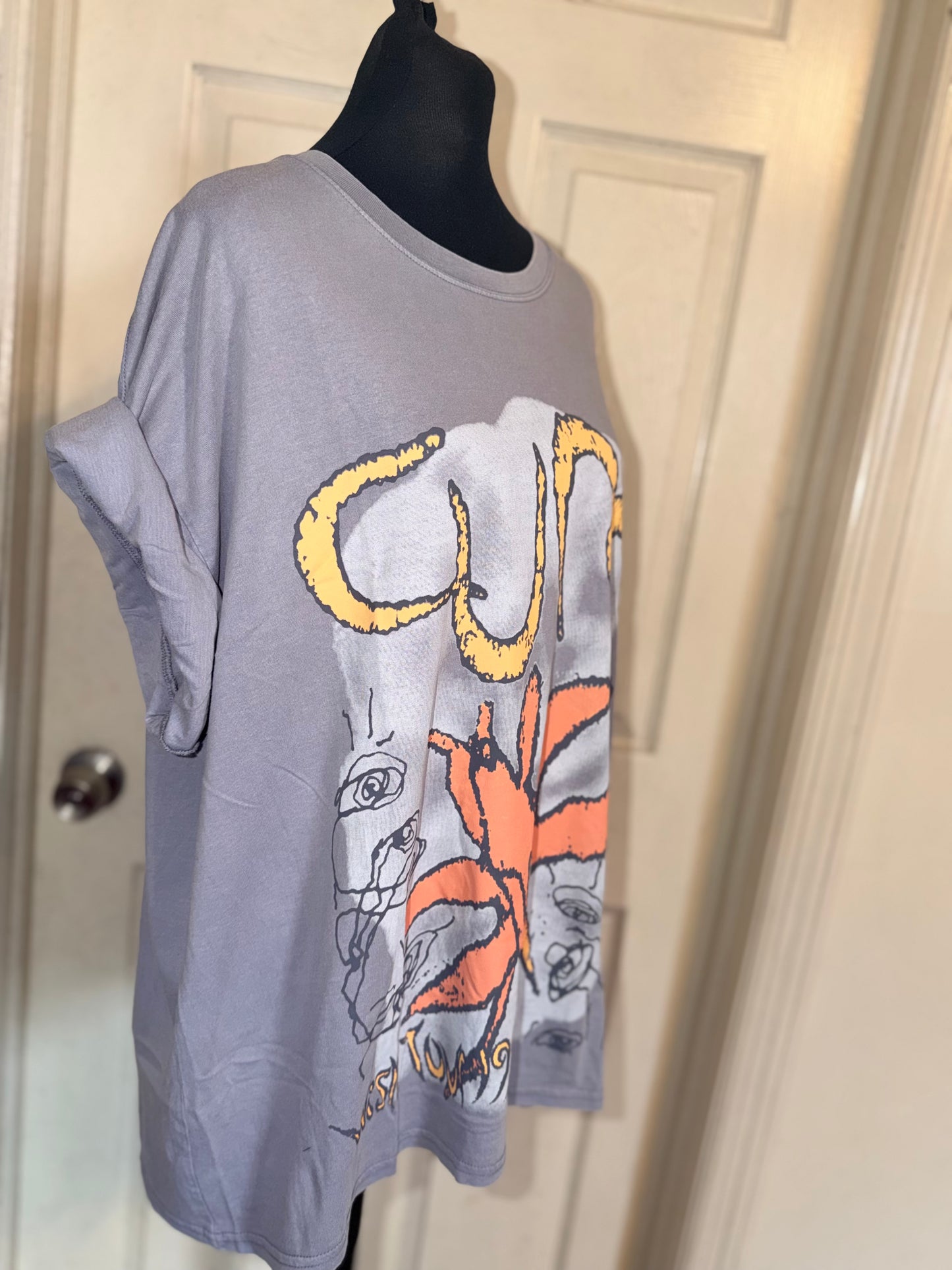 The Cure Oversized Distressed Tee