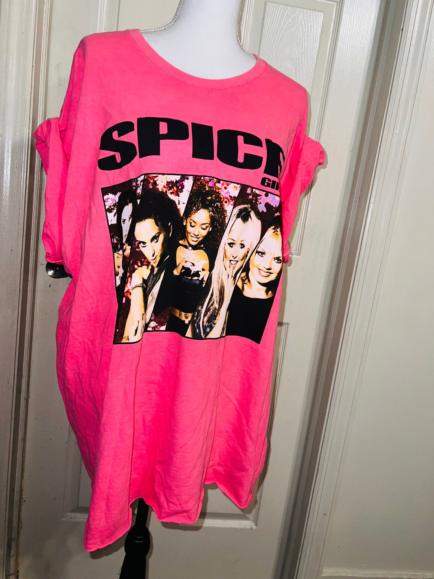 Spice Girls Oversized Distressed Tee