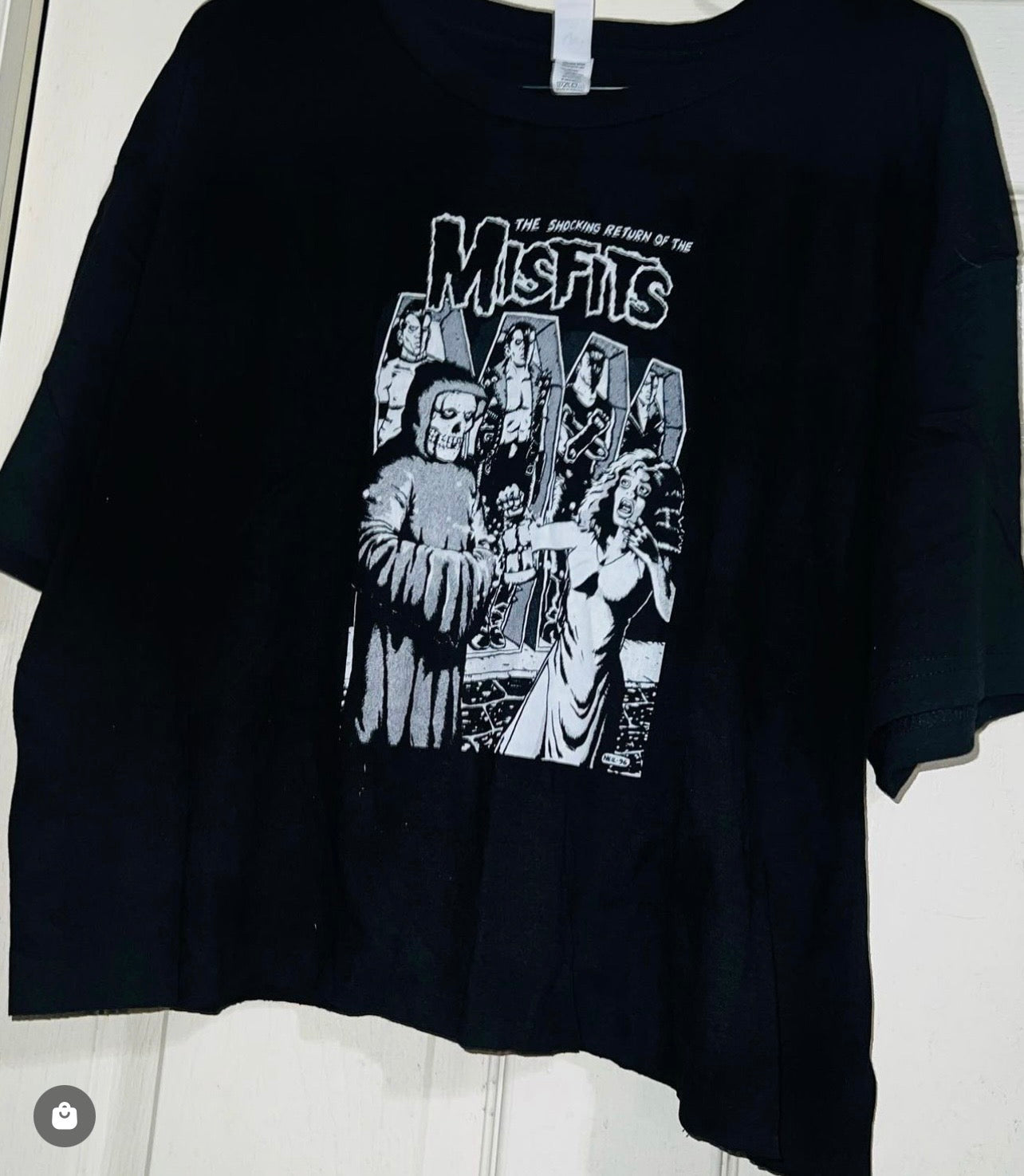 Misfits Cropped Oversized Tee