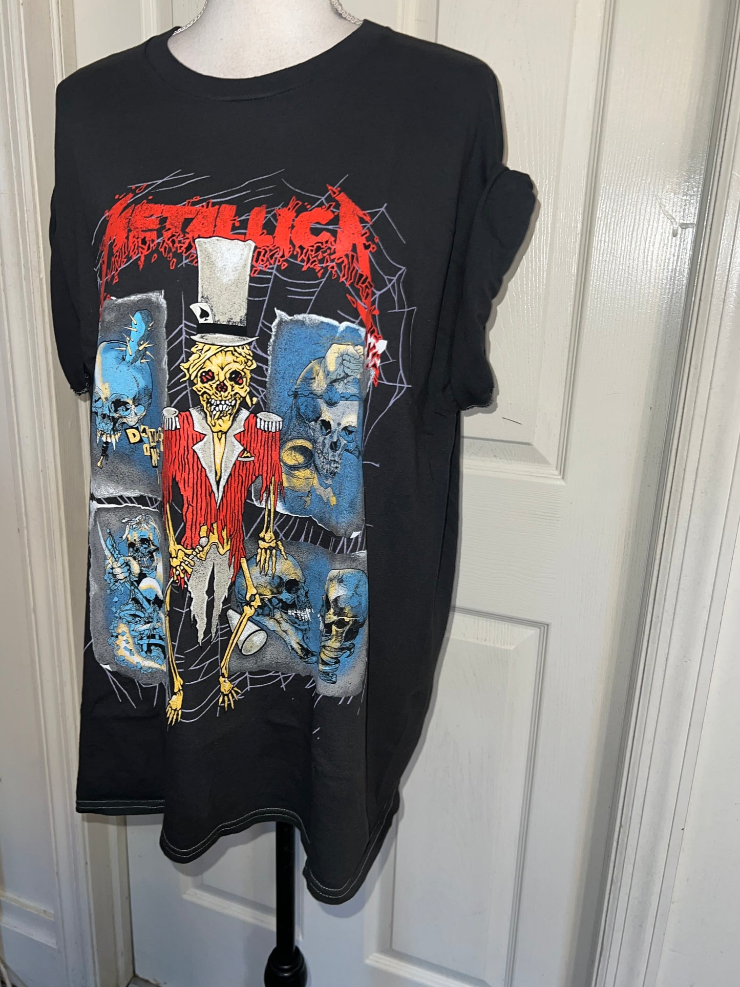 Metallica Double Sided Oversized Distressed Tee