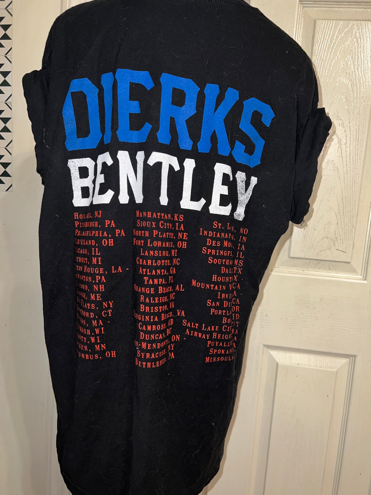 Dirks Bentley 2015 Double Sided Distressed Tee