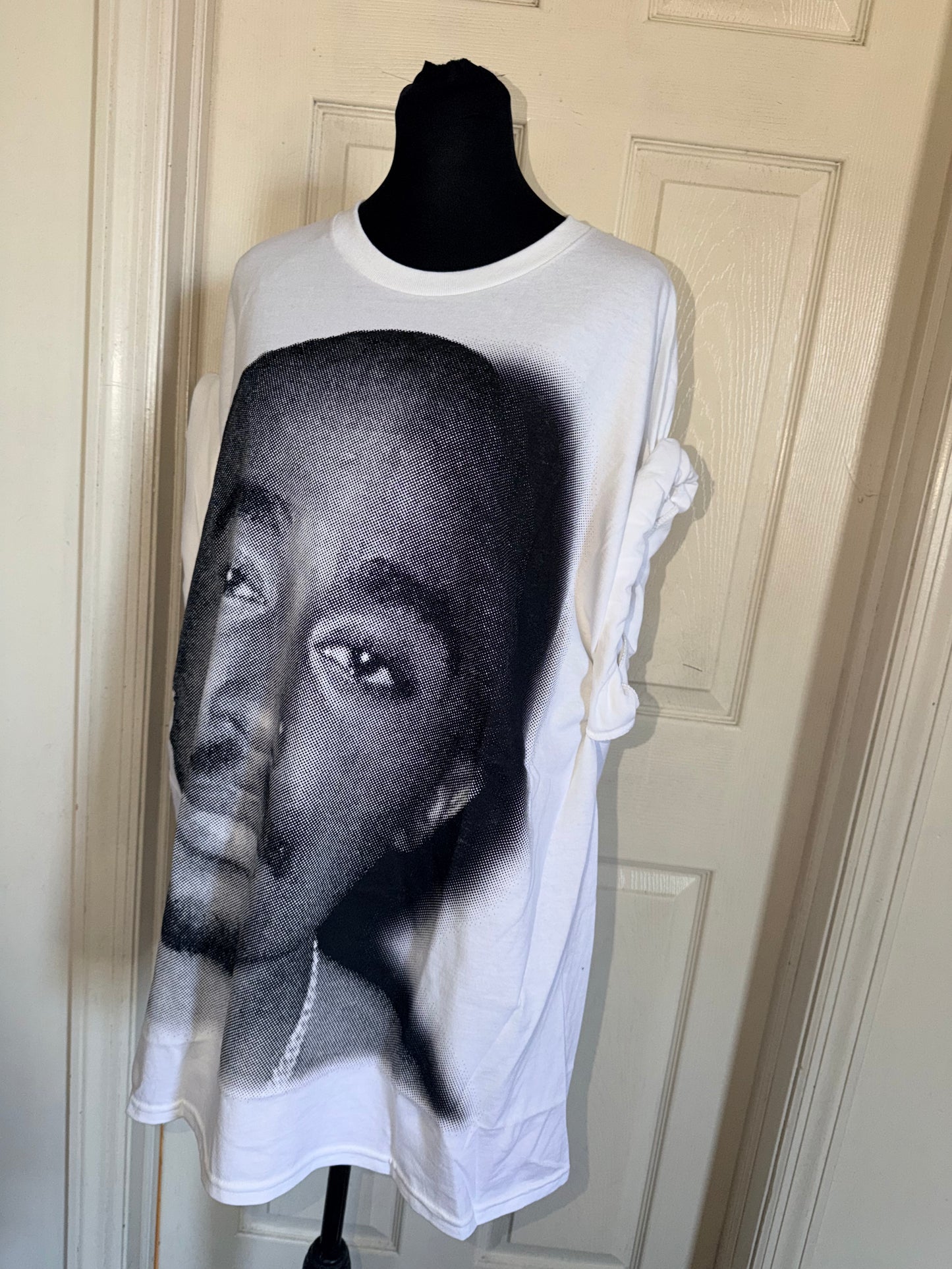 Tupac Double Sided Oversized Distressed Tee