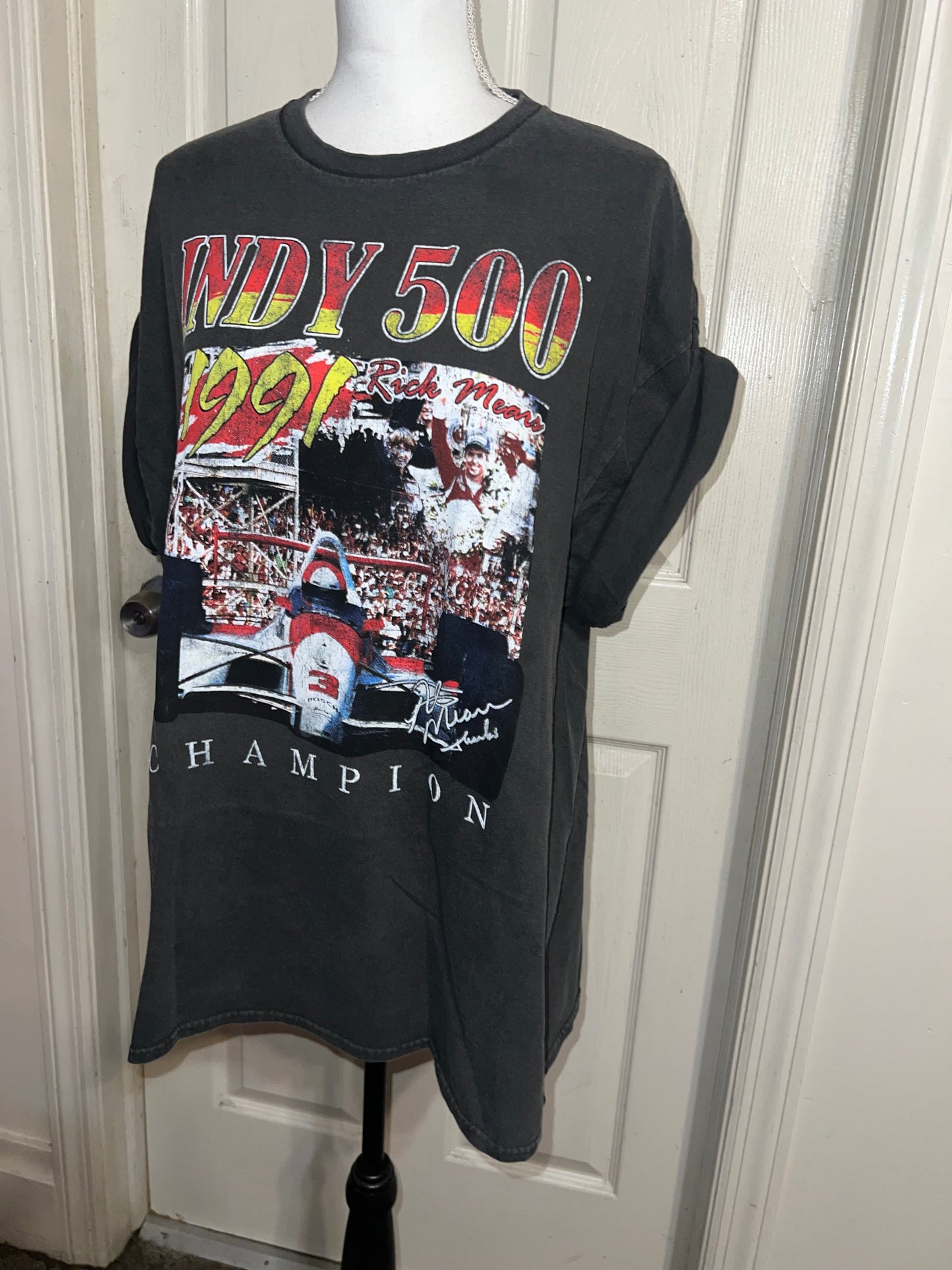 Indy 500 Oversized Distressed Tee