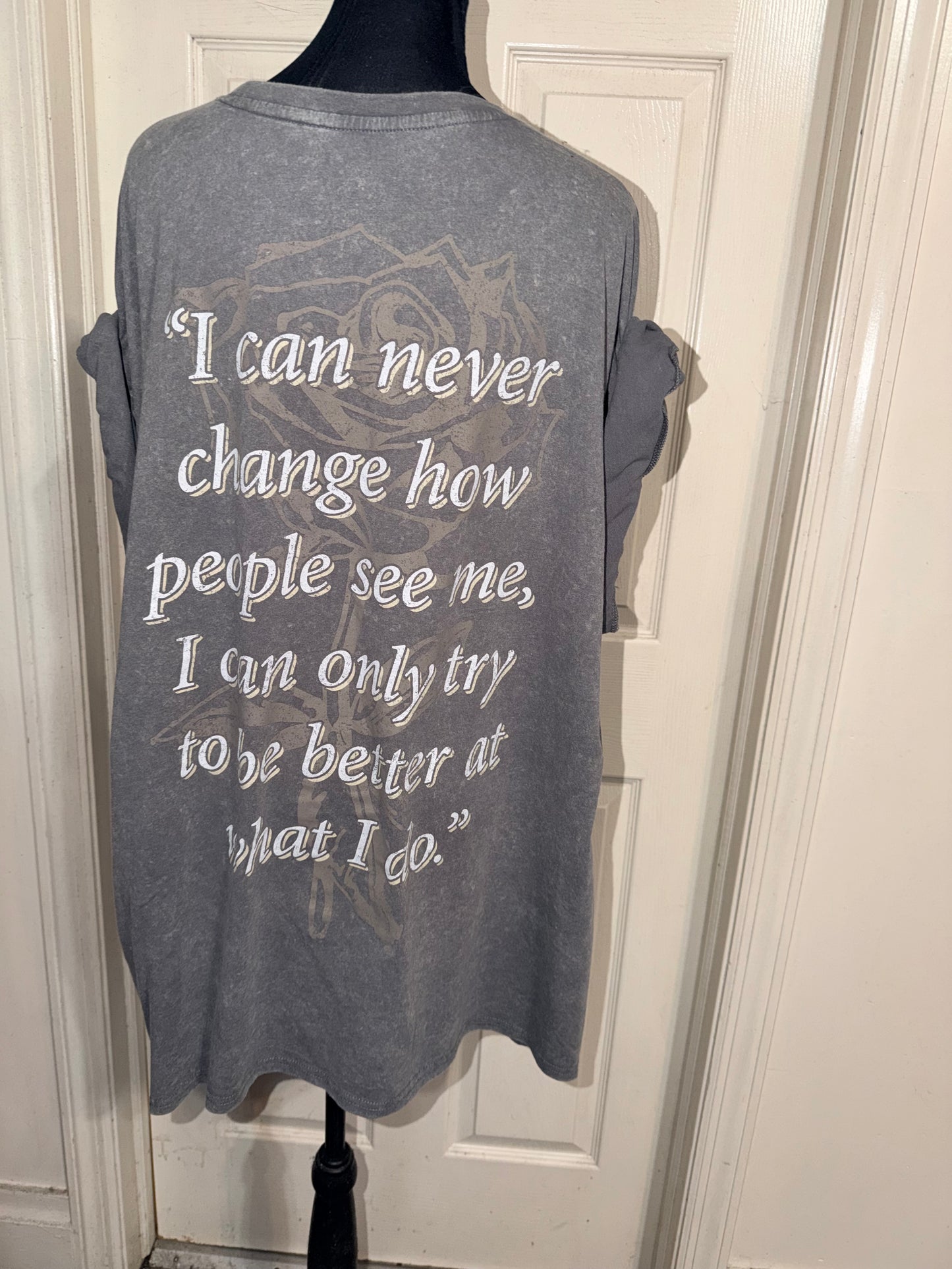 Tupac Double Sided Oversized Distressed Tee