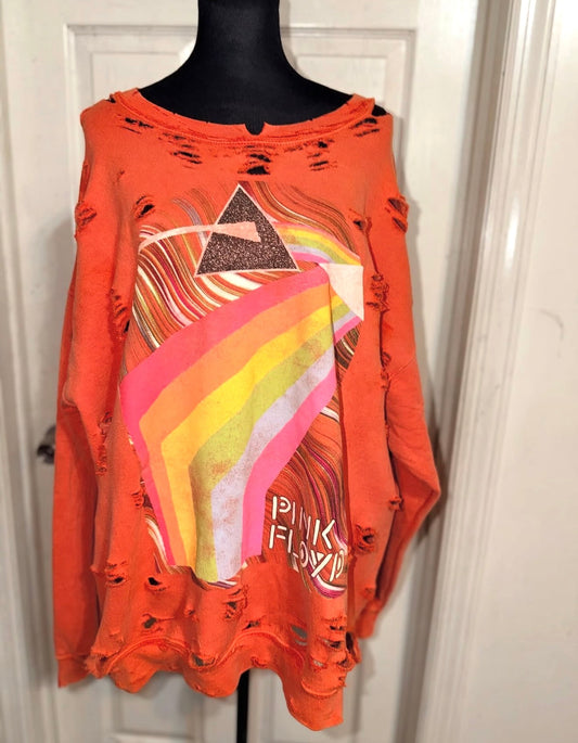 Pink Floyd Oversized Distressed Sweatshirt (as is)