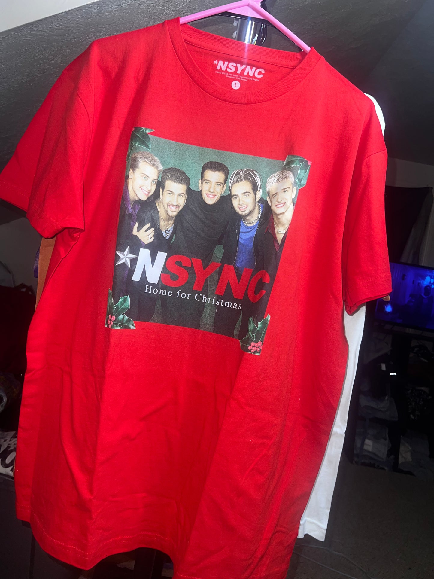 NSYNC Home for Christmas Oversized Tee