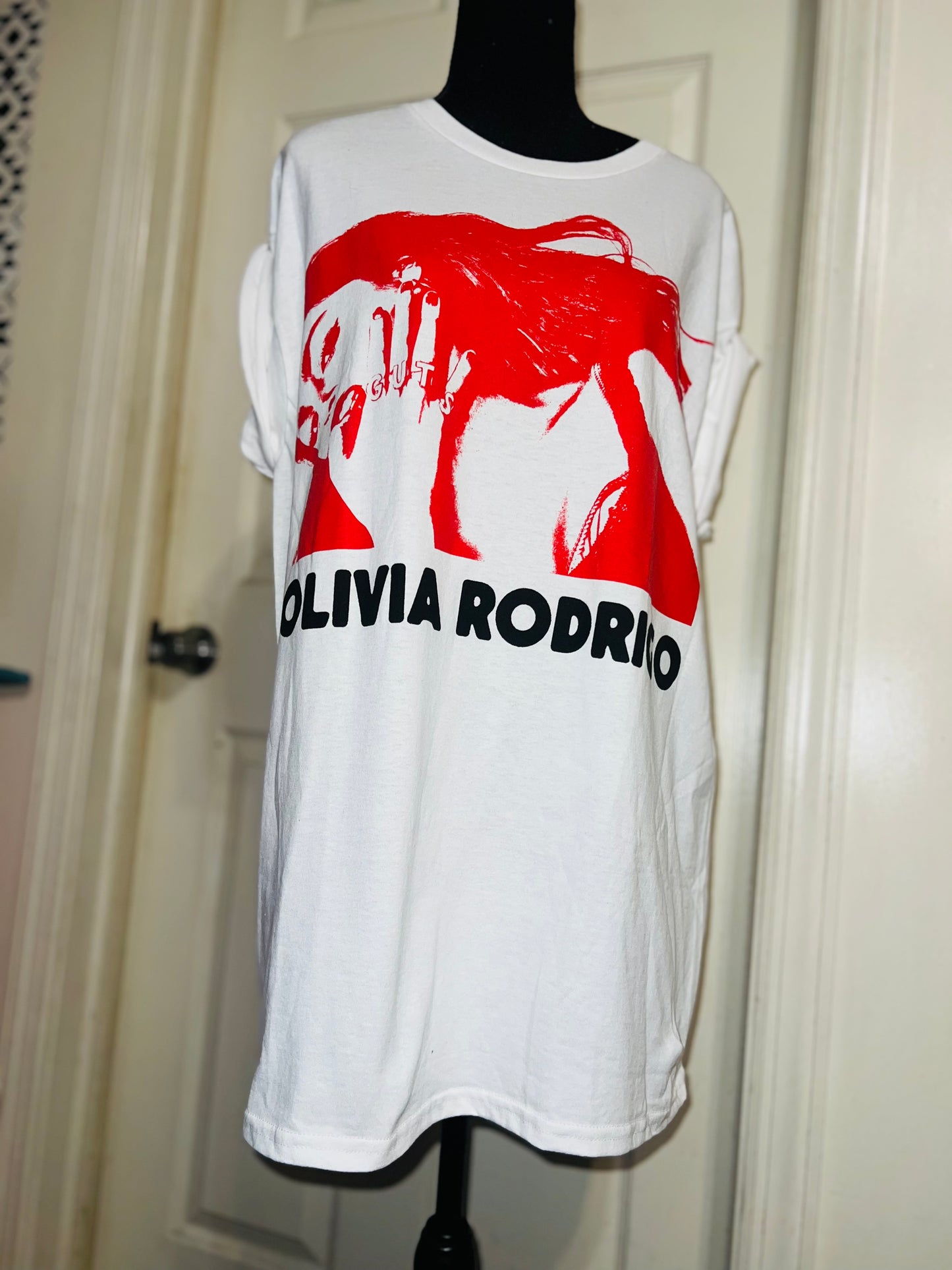 Olivia Rodrigo Oversized Distressed Tee